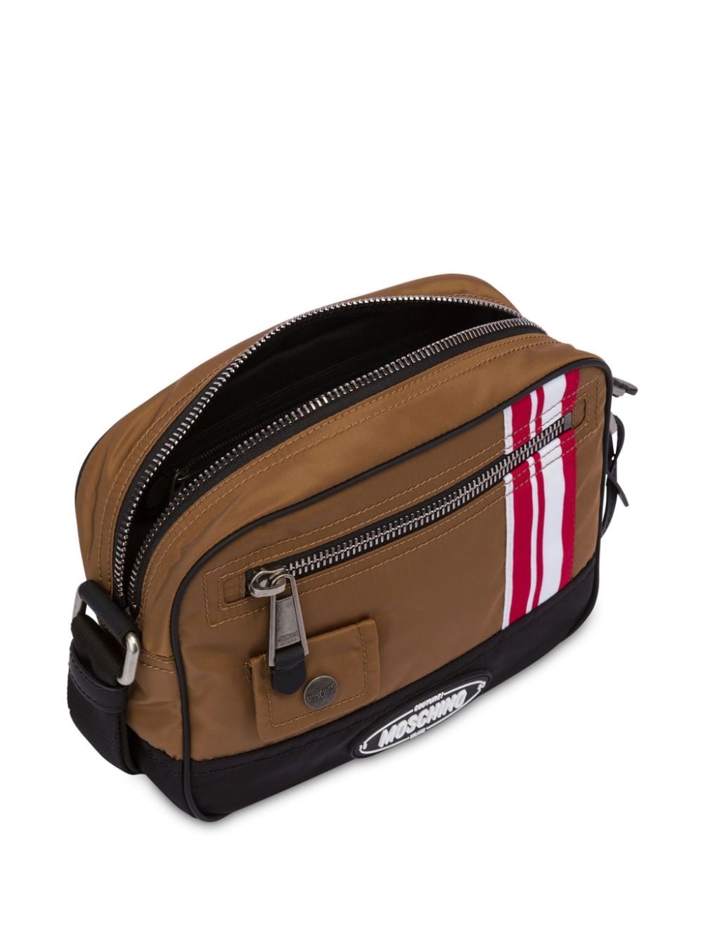 logo-appliquÃ©d messenger bag - 3