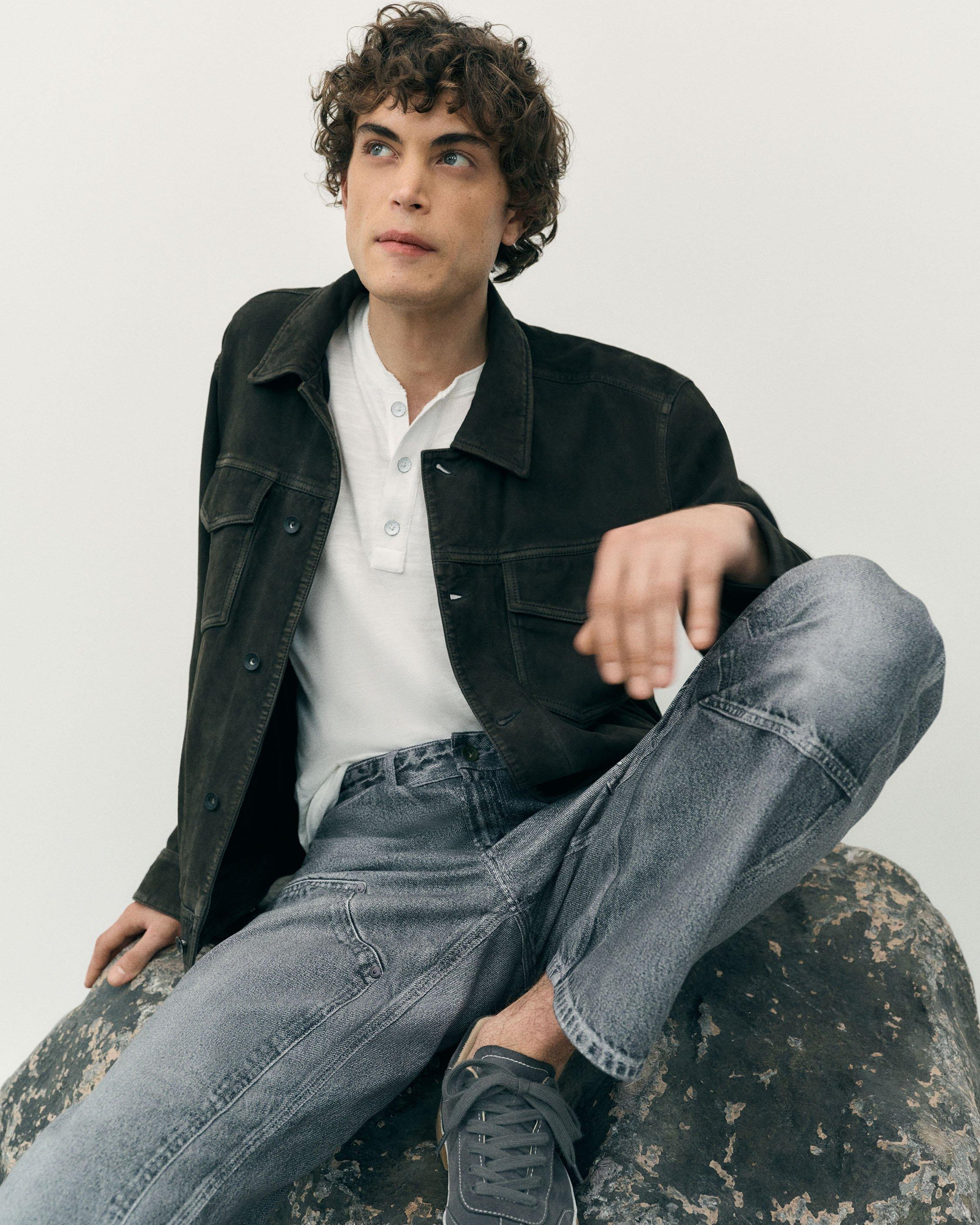 rb Suede Trucker Jacket - 7