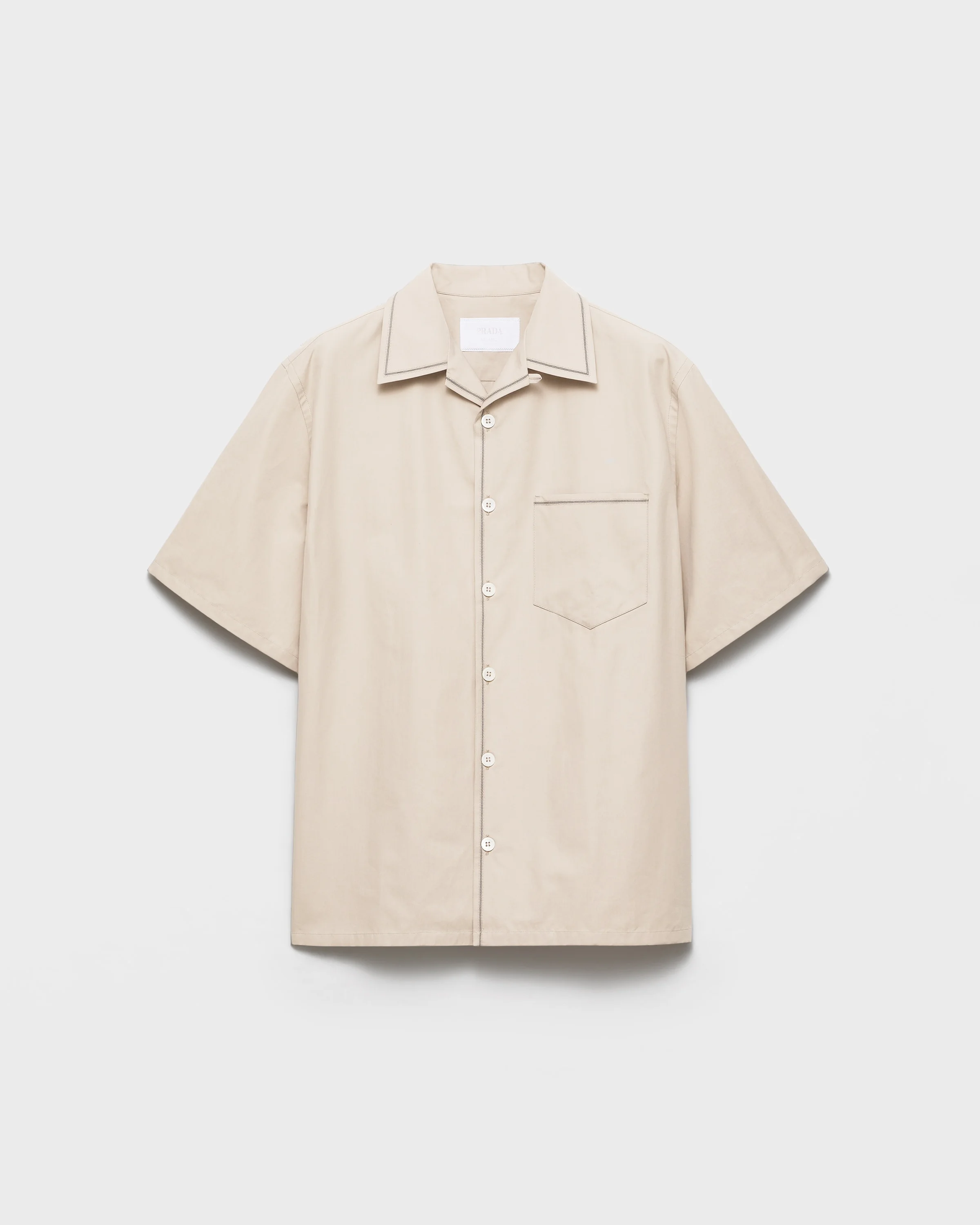 Short-sleeved cotton shirt - 1
