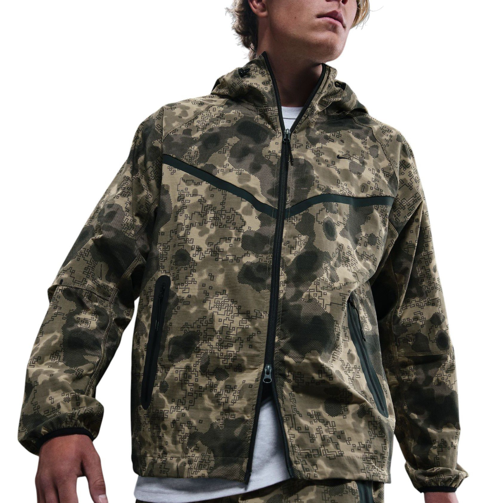 Nike Men's Tech Woven Allover Print Jacket - 1