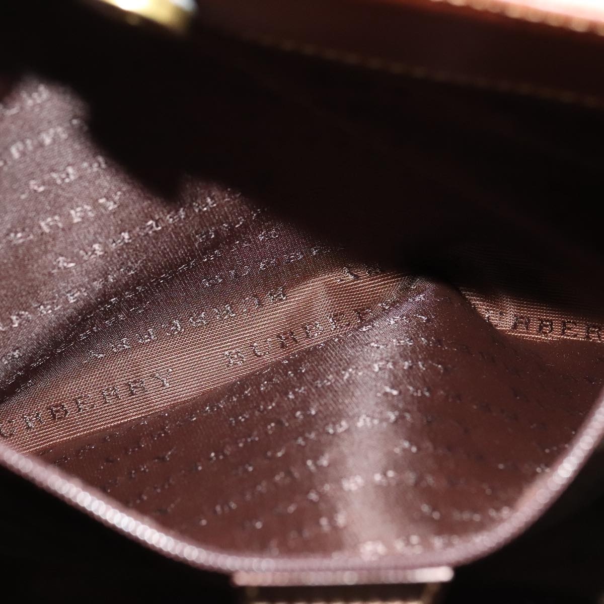 Burberry Nova Check Tote Bag Pvc Leather Beige - 11
