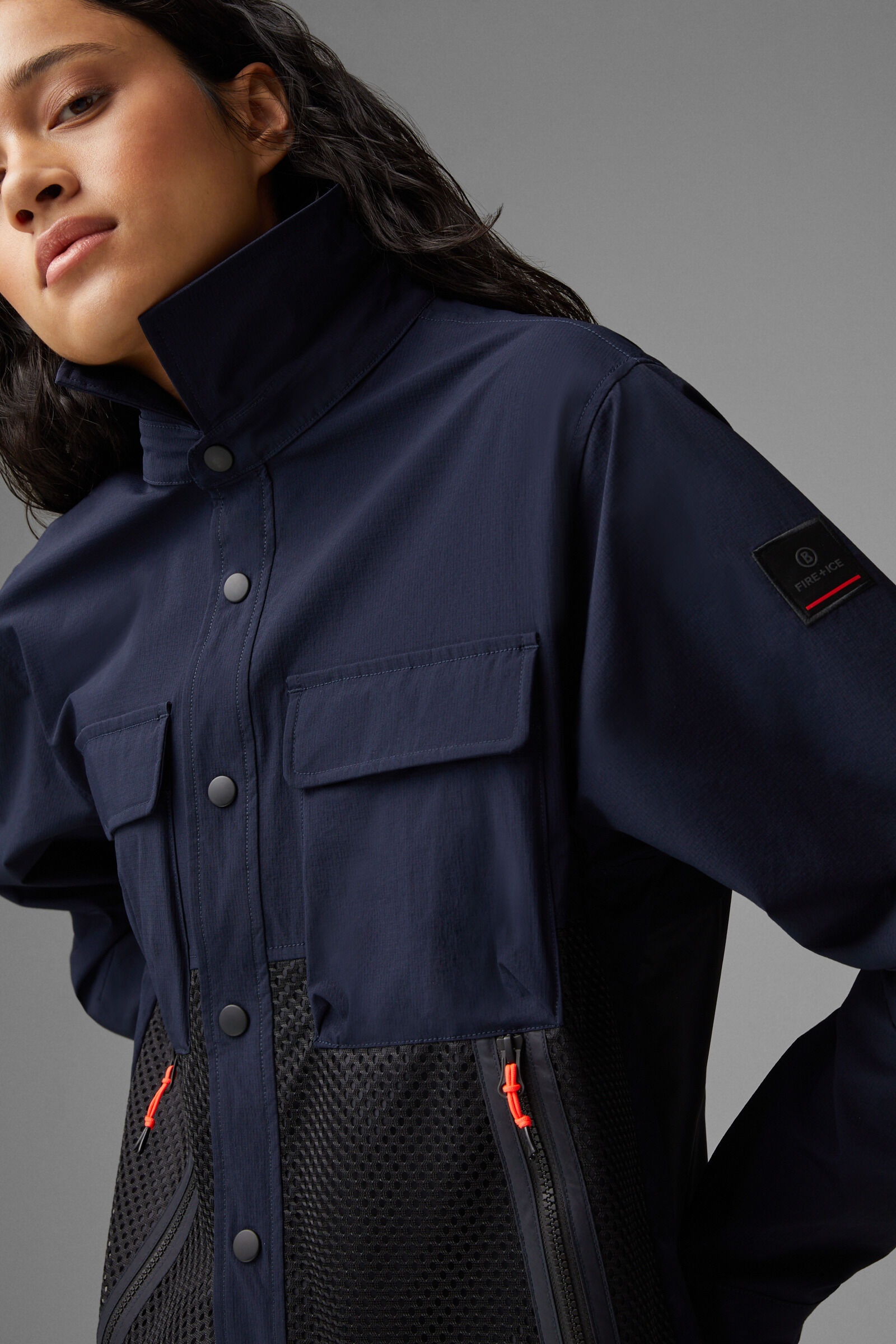 Agnello unisex shirt jacket in Dark blue - 4