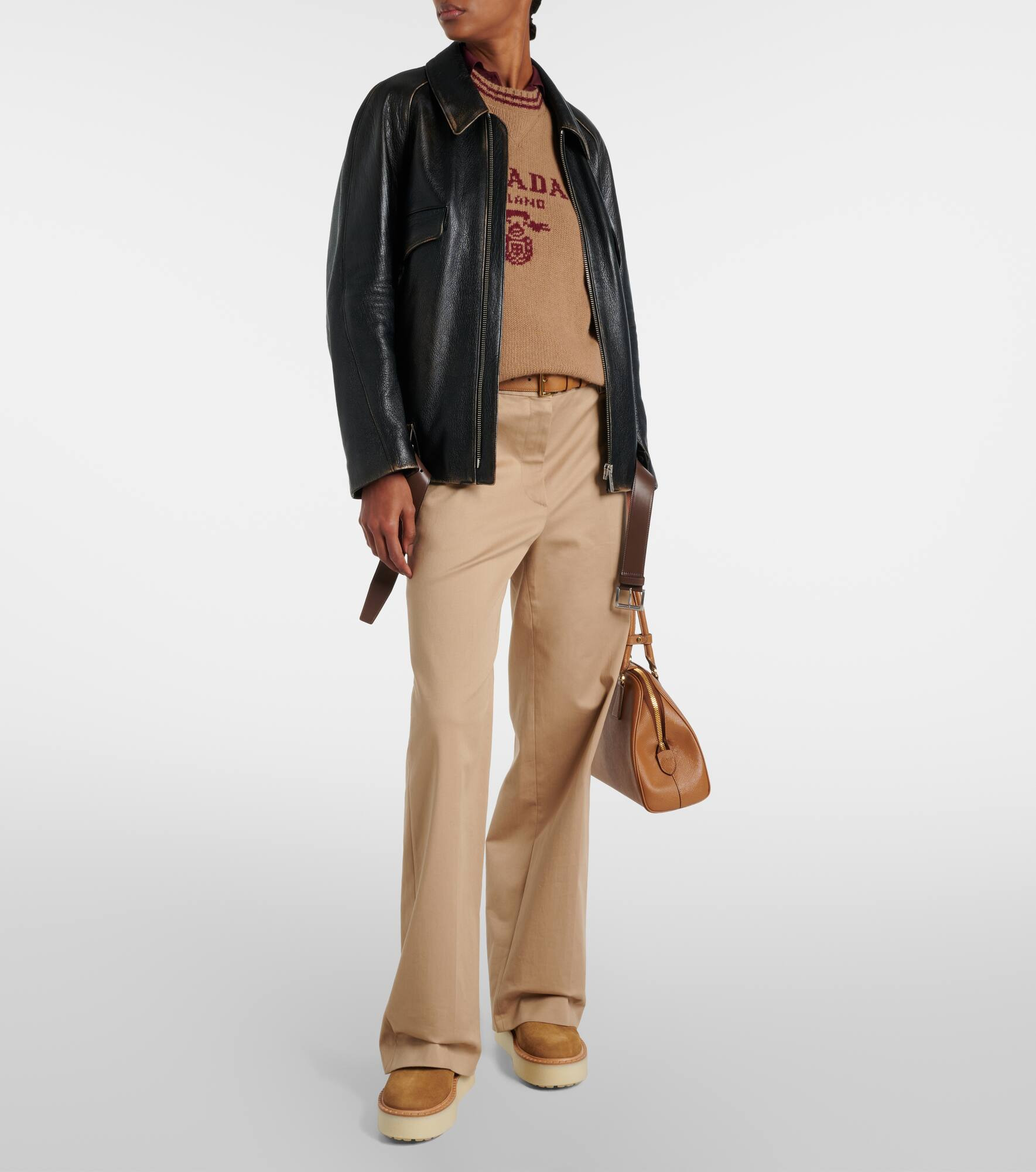 Shearling-lined suede ankle boots - 3