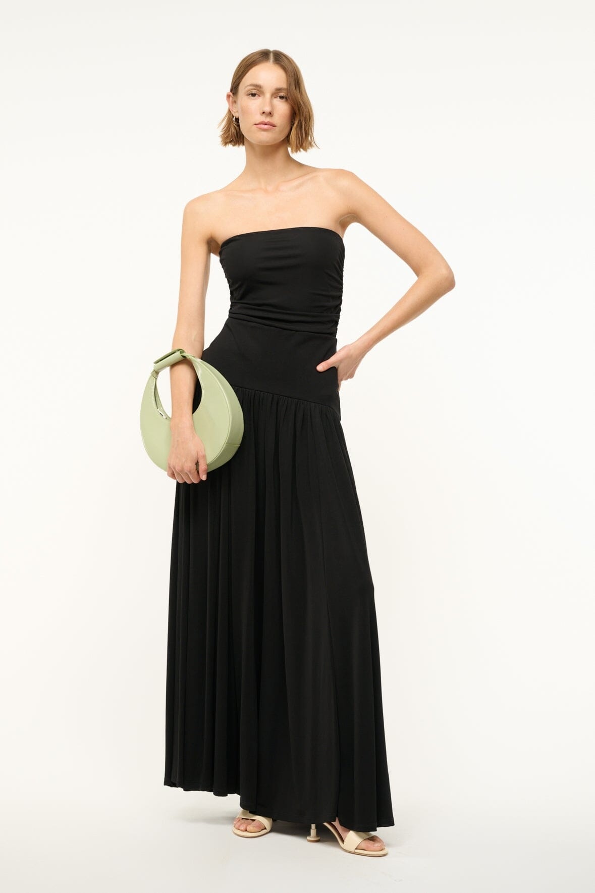 STAUD MINI MOON BAG PALE JADE - 8