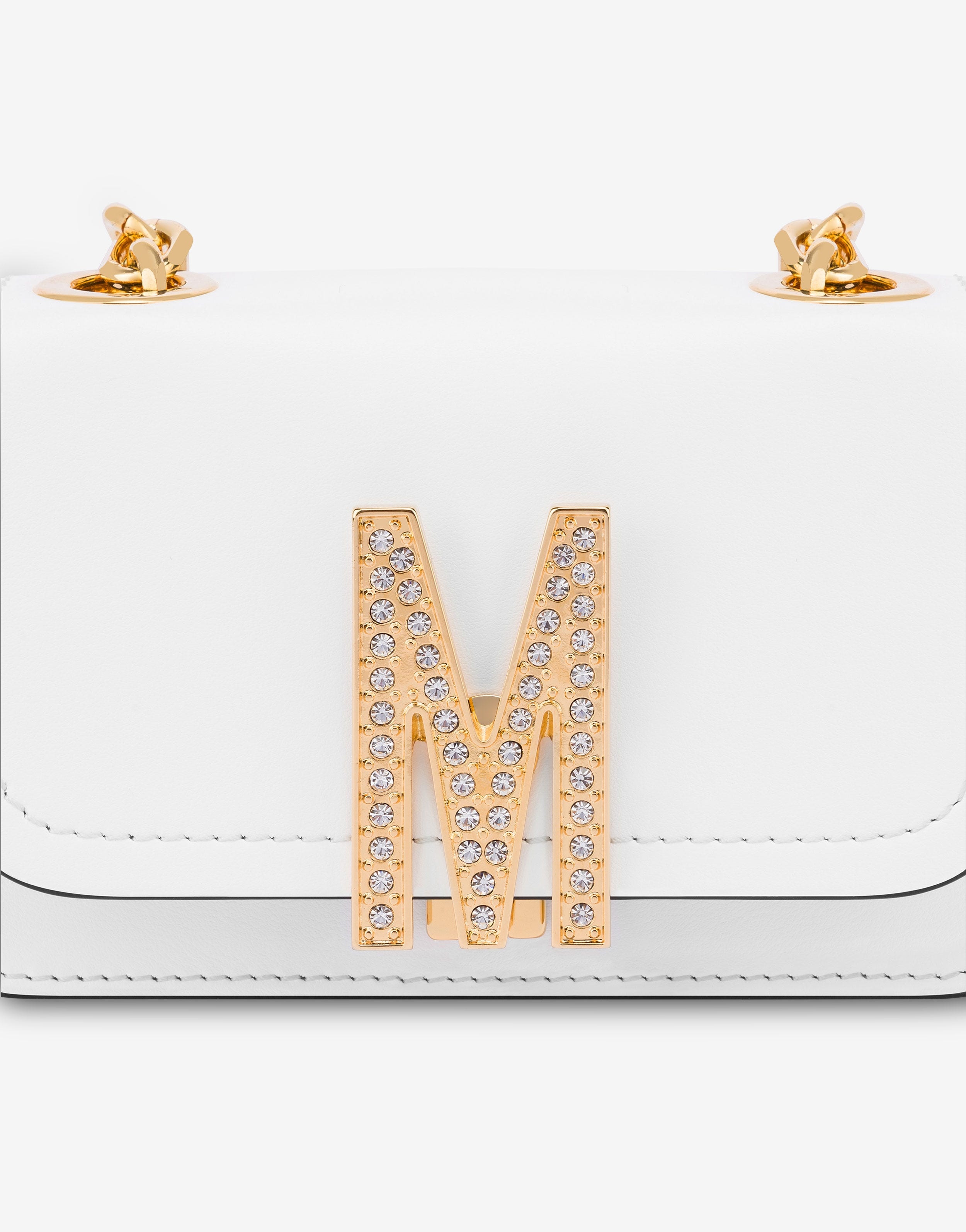 MINI M BAG WITH RHINESTONES - 4