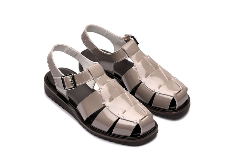 Santorin Taupe Varnish - Rubber Sole 2