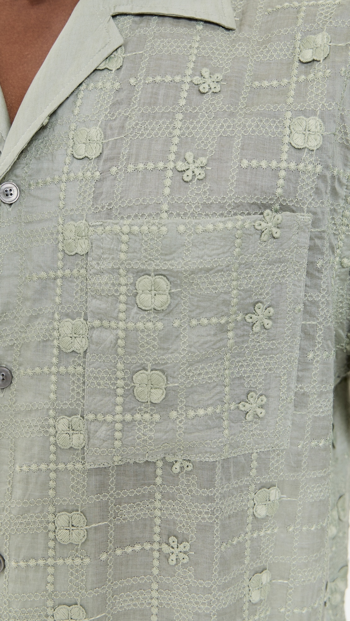 Ben Embroidered Camp Shirt - 5