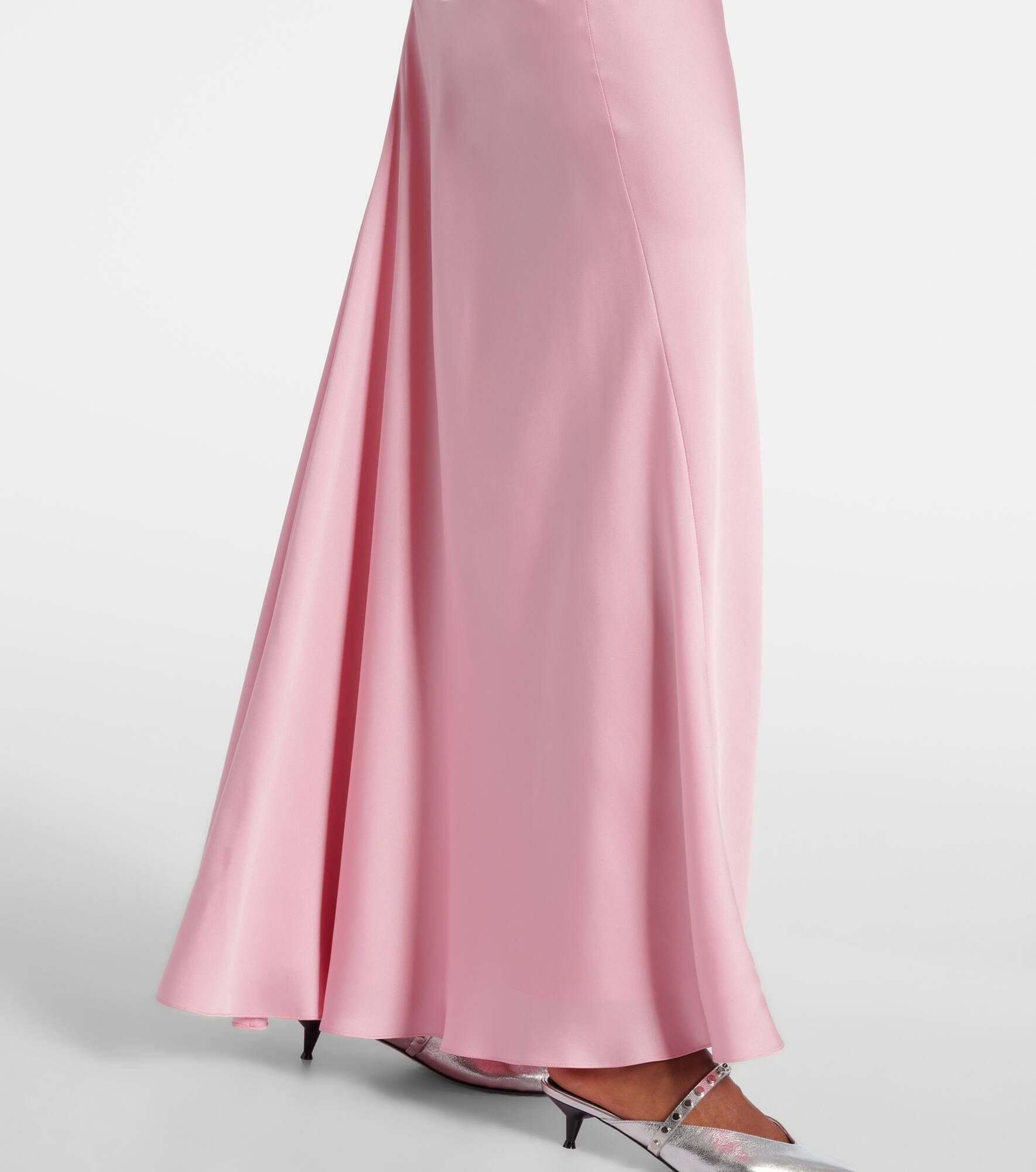 Silk satin gown - 5
