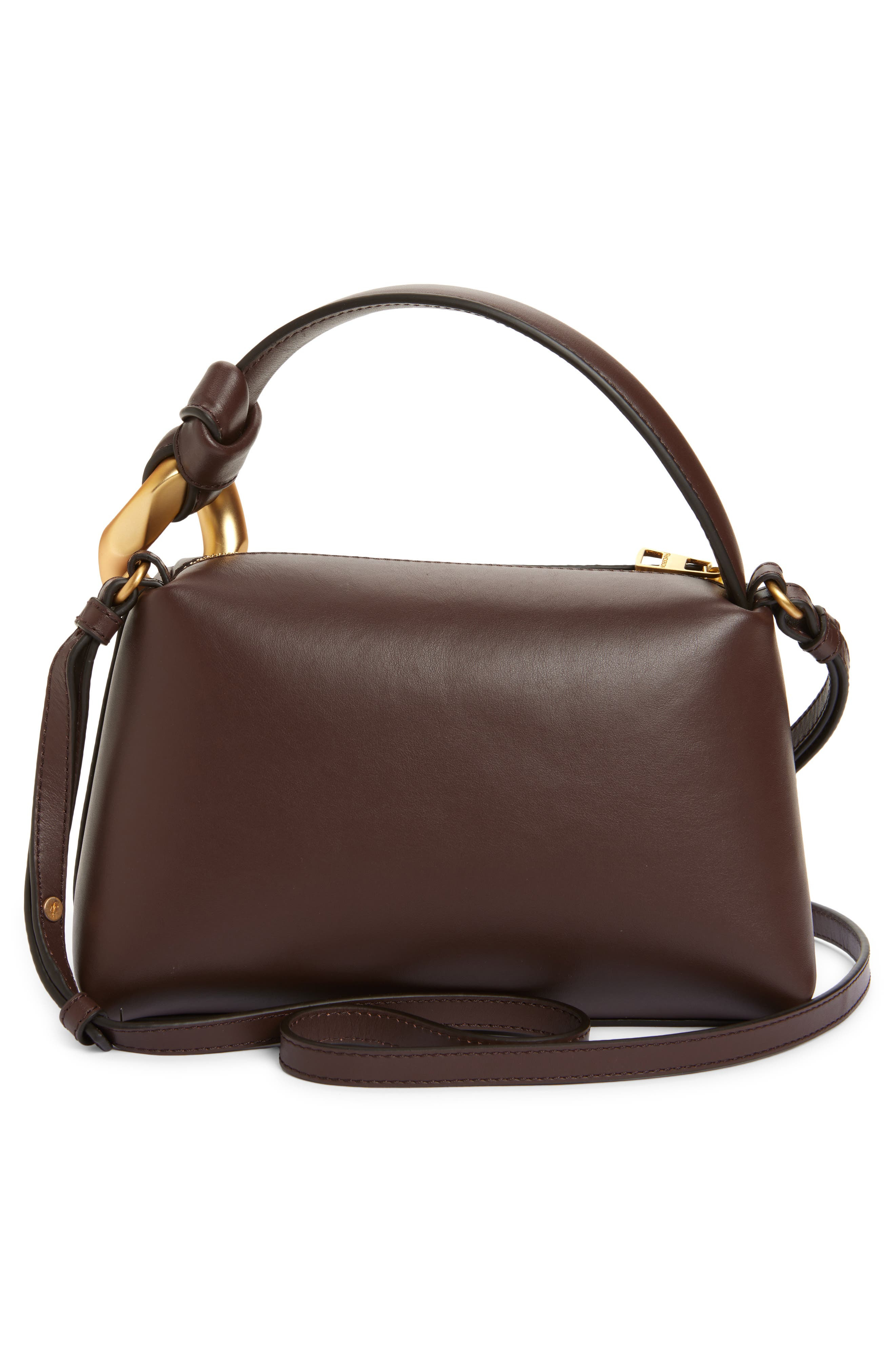 JW Anderson Small JWA Corner Leather Top Handle Bag in Deep Walnut 631 at Nordstrom - 2