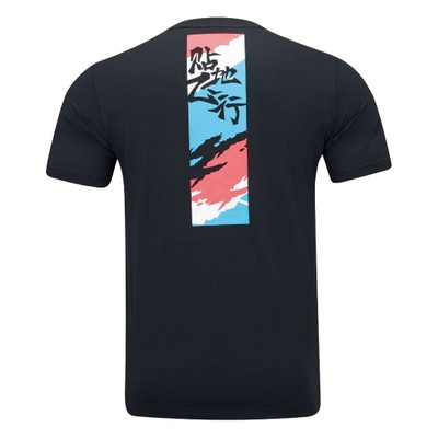 Li-Ning Li-Ning Badminton Graphic T-shirt 'Black' AHST361-1 outlook