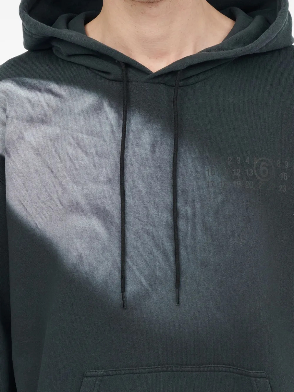 MM6 Maison Margiela - Men Faded Logo Embroidered Hoodie - 5