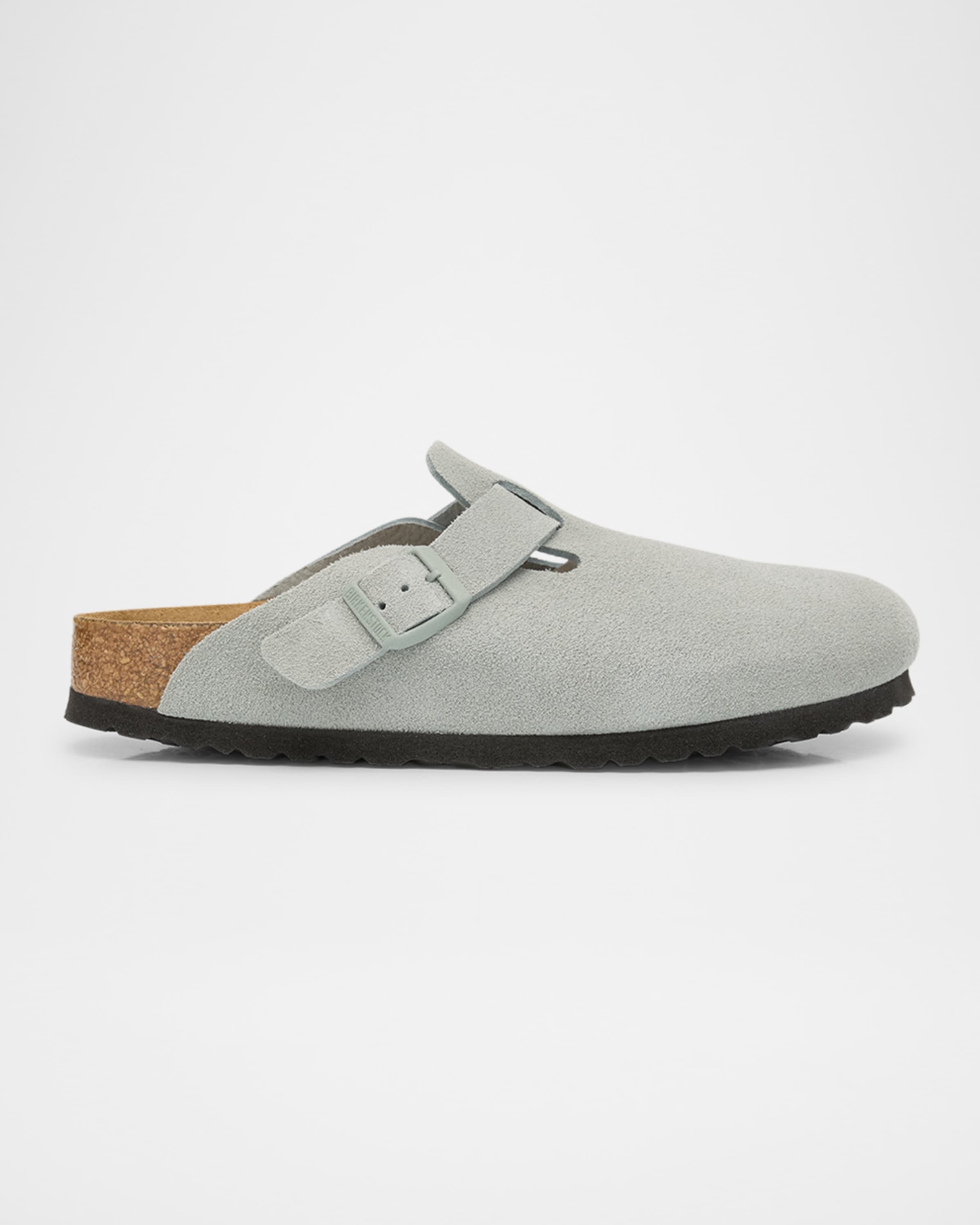 Boston Soft Footbed Suede Mule Clogs - 1