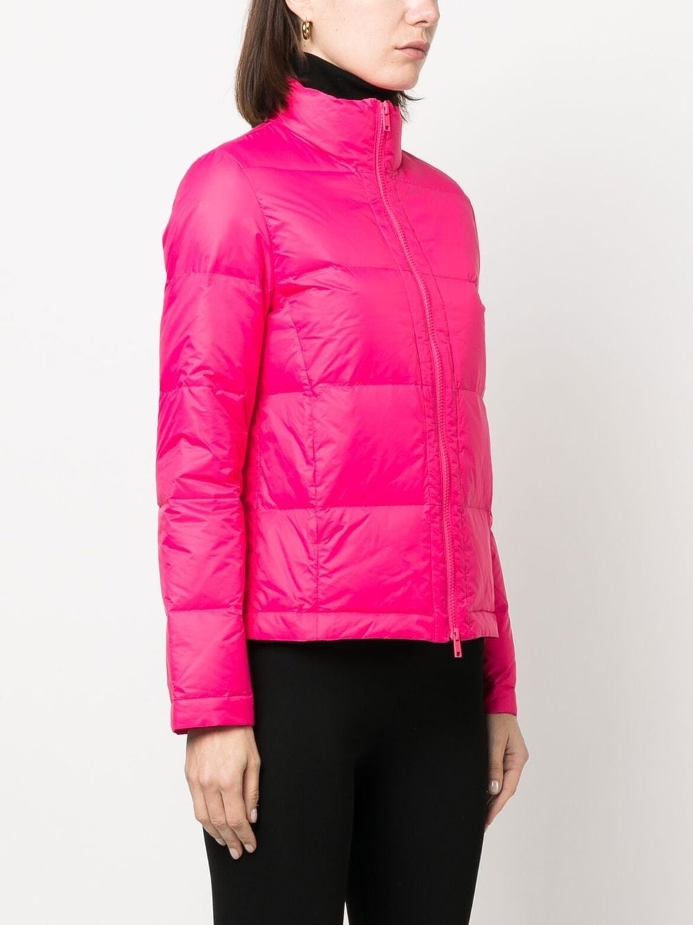 logo-patch padded down jacket - 3