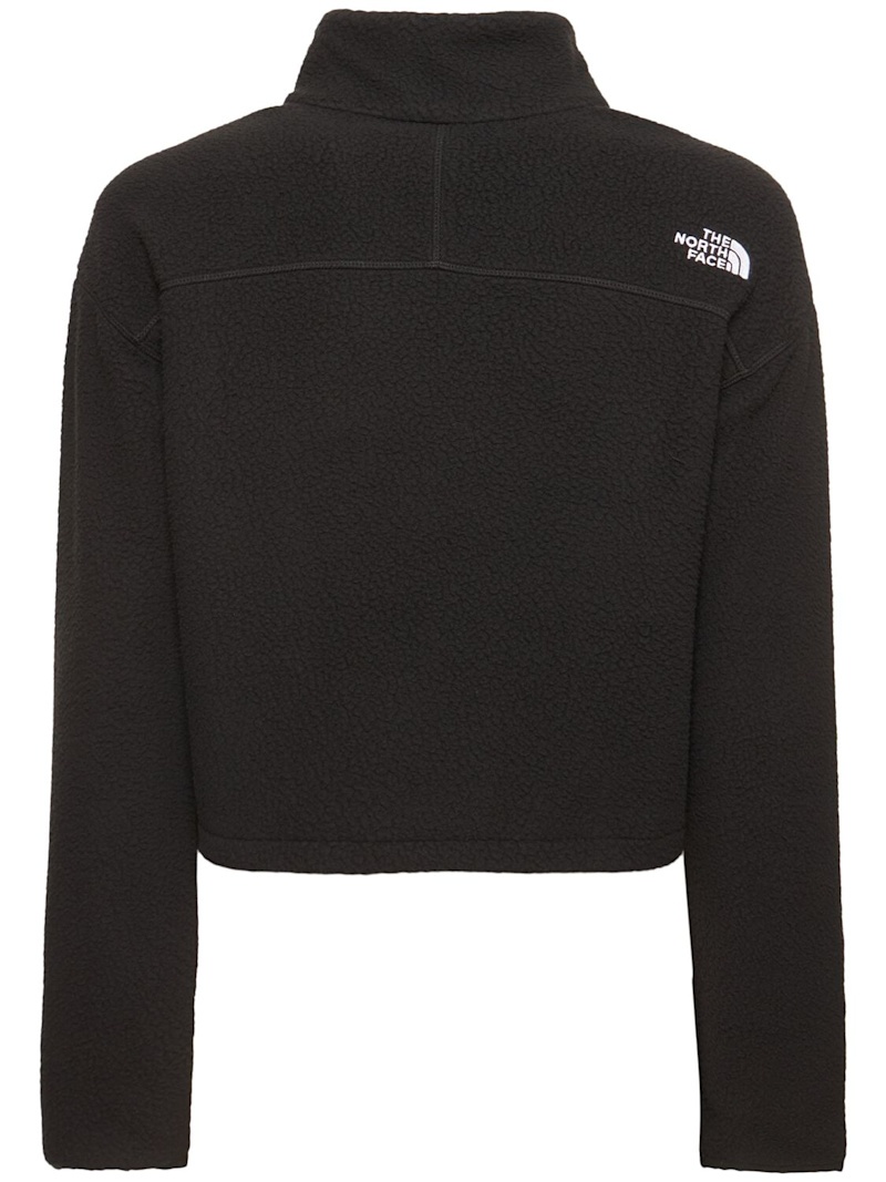 High-neck cropped sweatshirt - 5