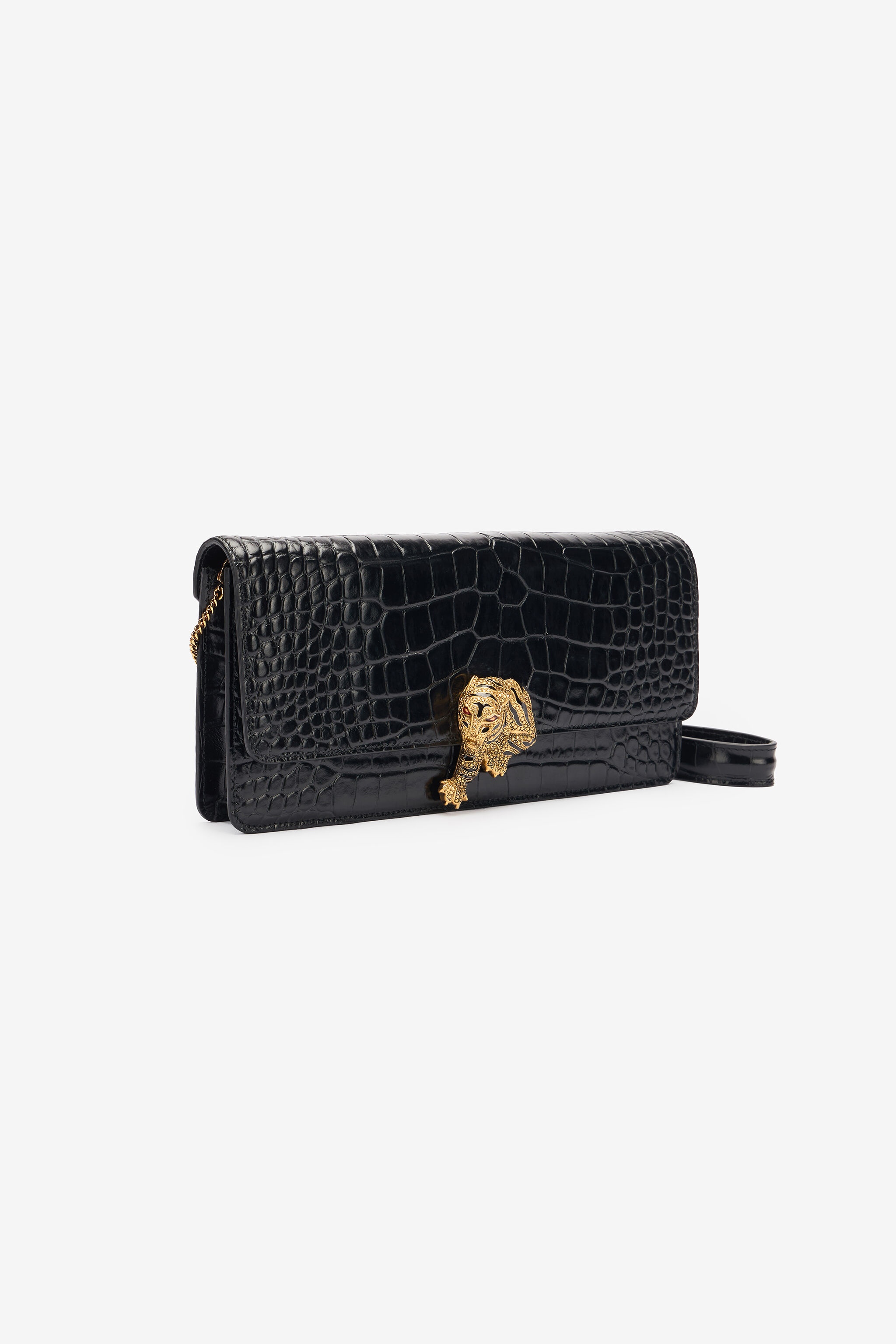 Long Crocodile-Print Roar Clutch - 5