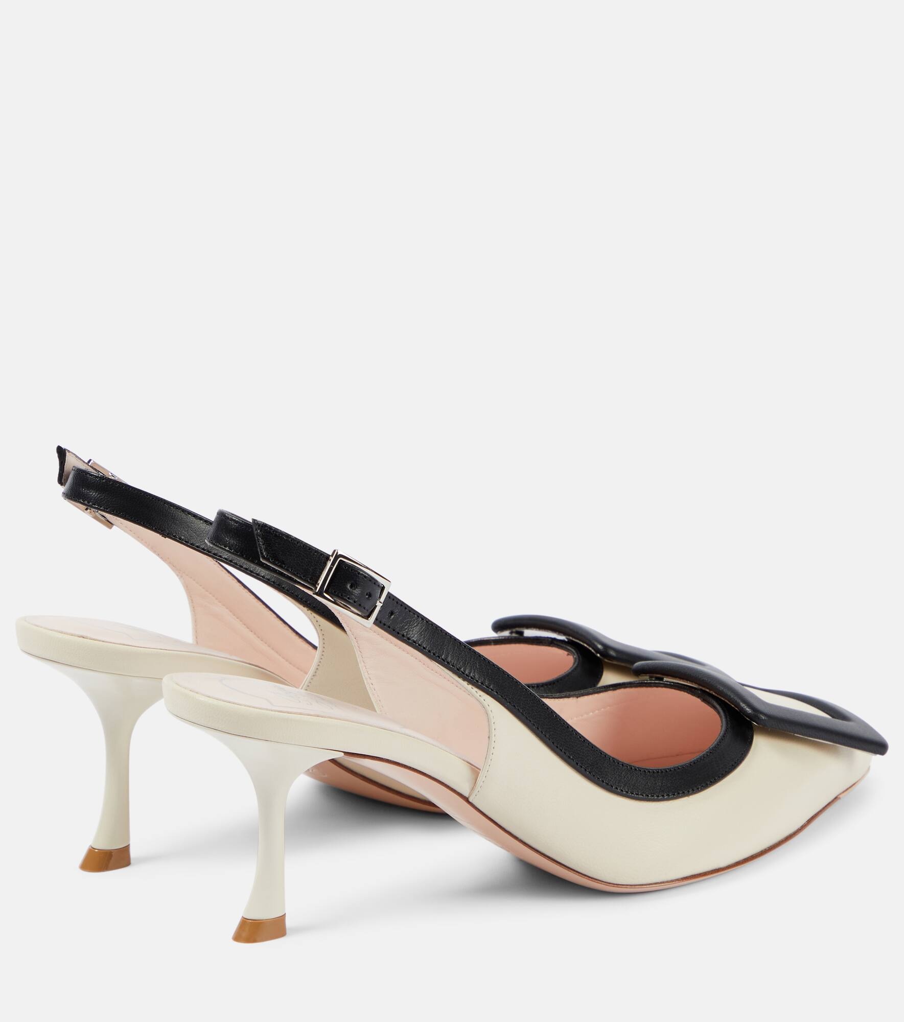 Viv' in the City leather slingback pumps - 3