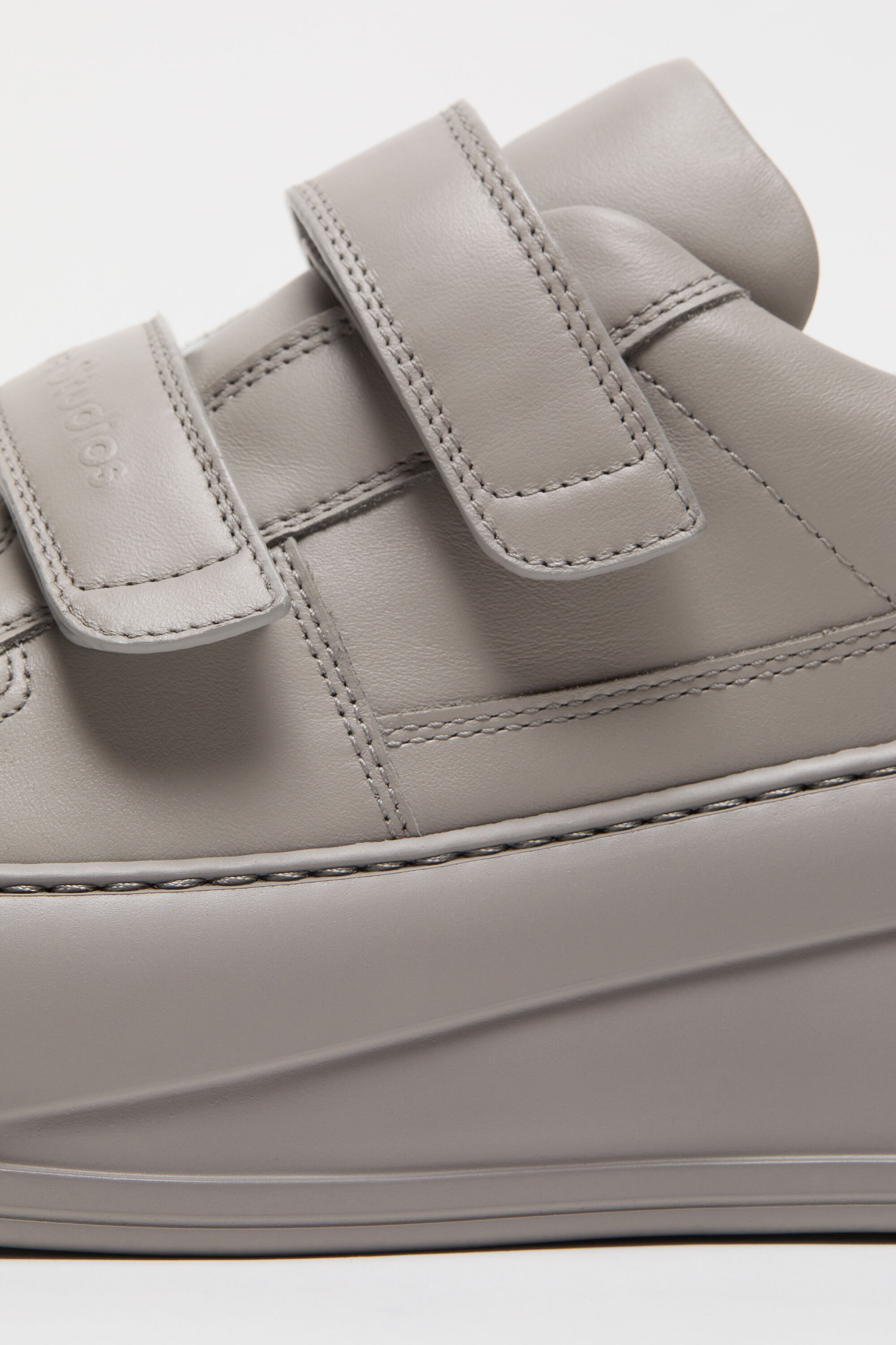 Velcro strap platform sneakers - Taupe grey - 3