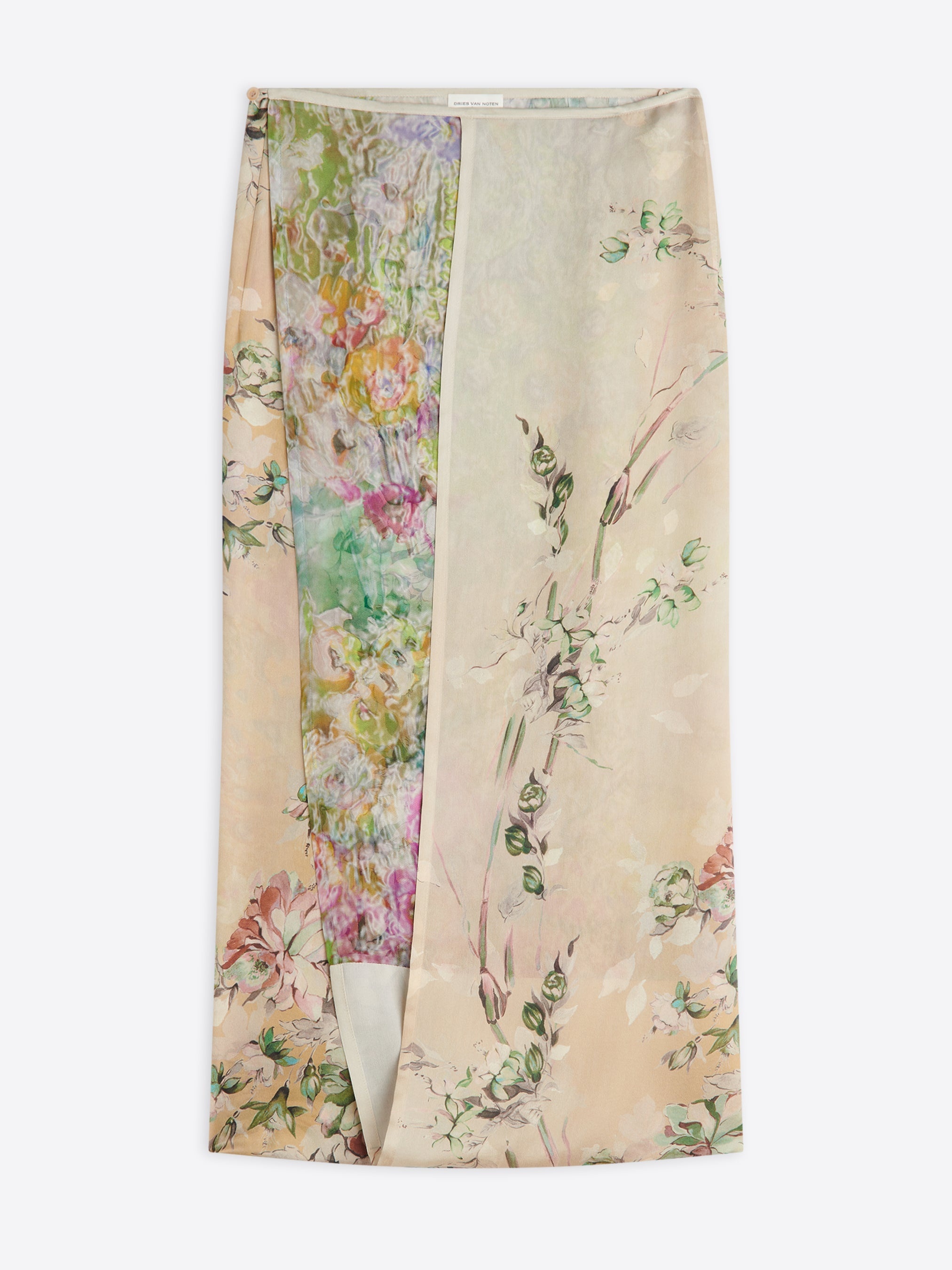 SILK WRAP SKIRT - 1