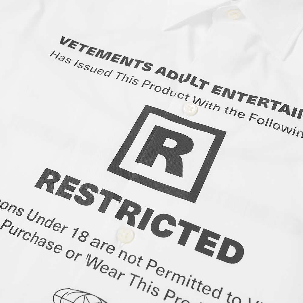 VETEMENTS 18+ Restricted Shirt - 2