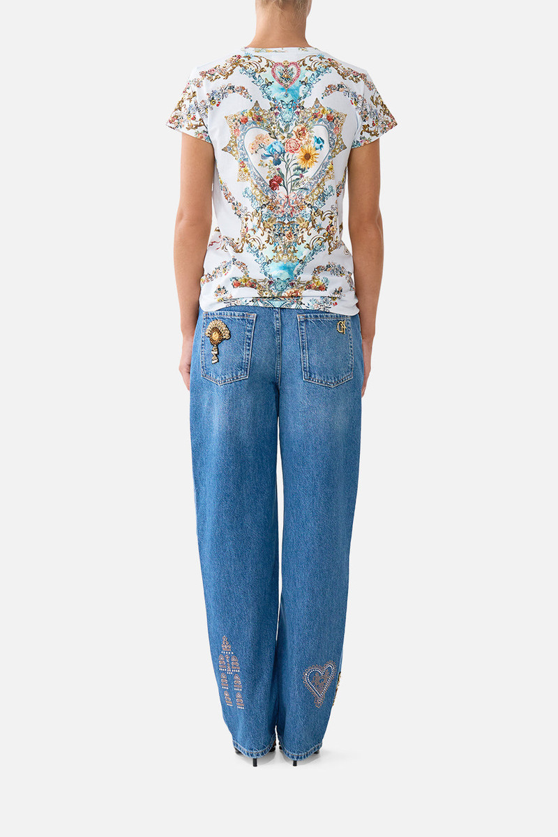 CAMILLA SLIM FIT ROUND NECK T-SHIRT outlook