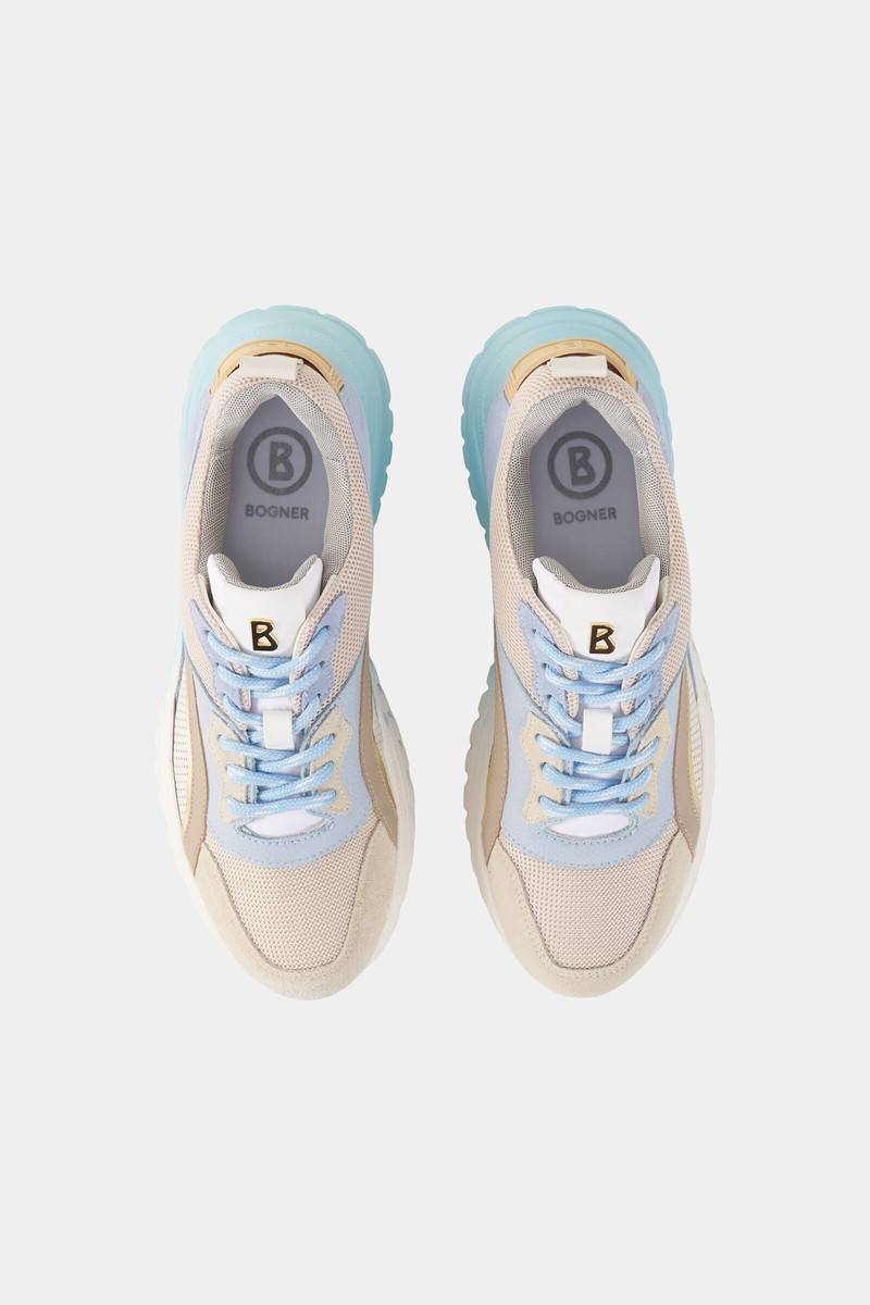 Malaga sneaker in Beige/light blue 6