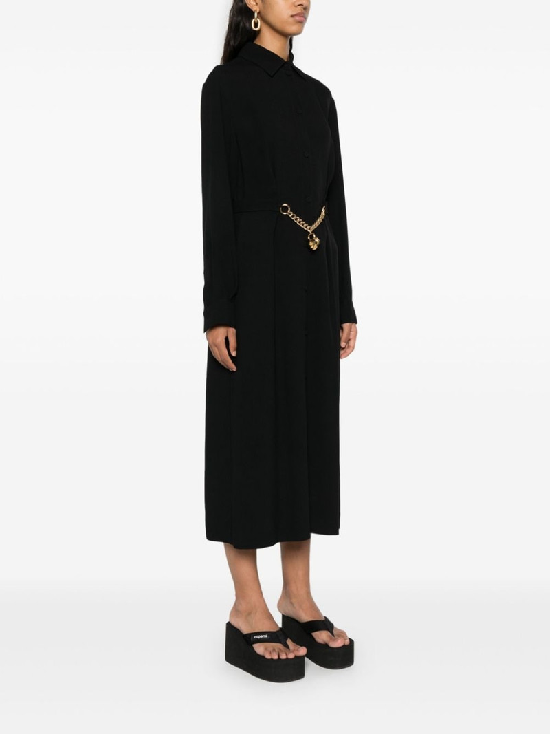 heart-padlock belted shirtdress 3