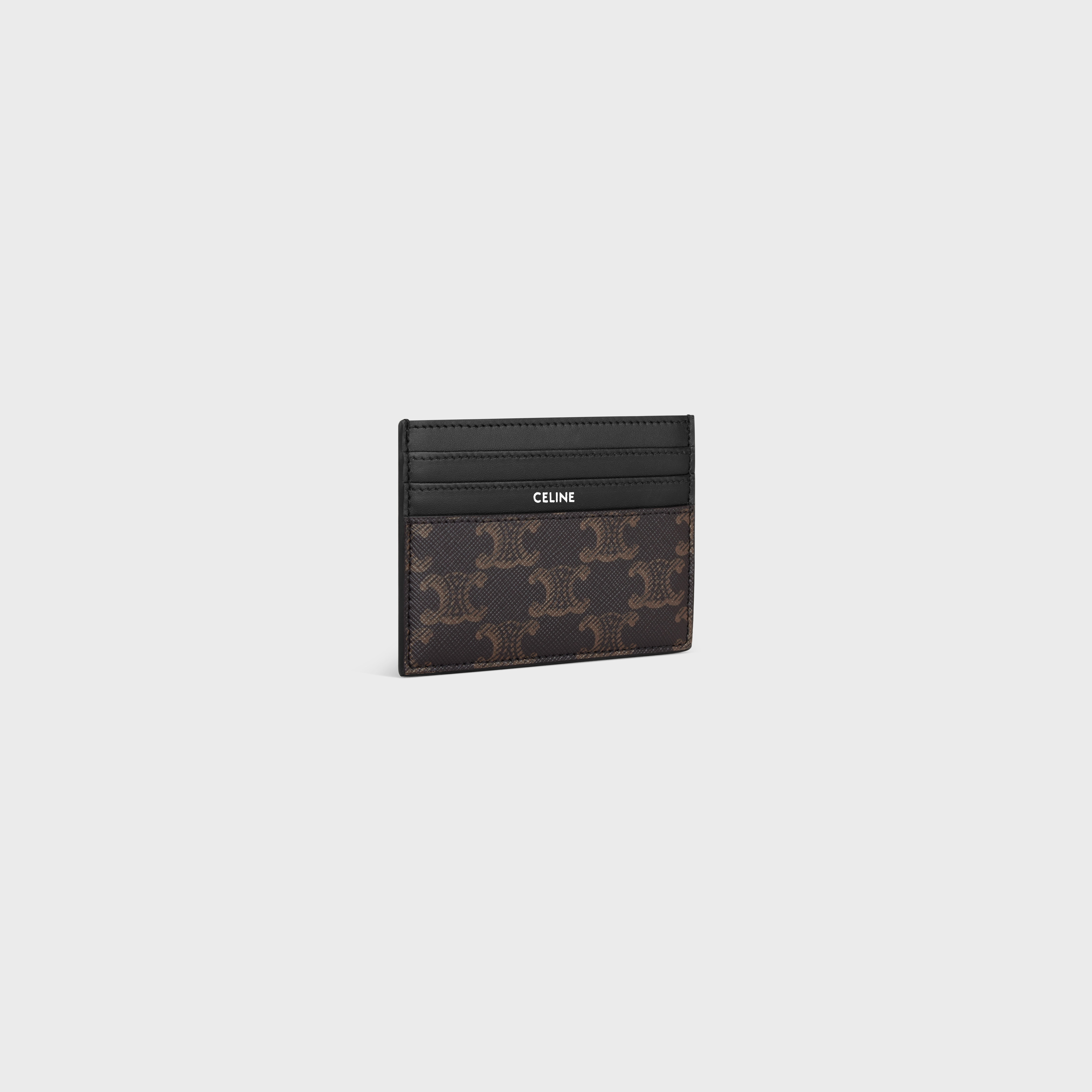 LARGE CARD HOLDER in TRIOMPHE CANVAS AND CLAFSKIN - 2