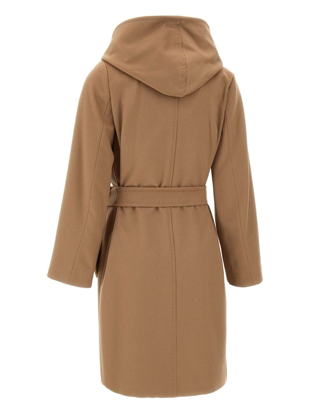 belted wool double-breasted coat - 2