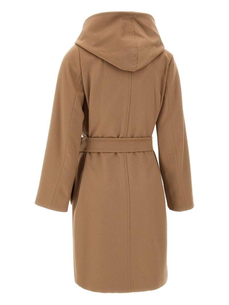 Max Mara belted wool double-breasted coat outlook