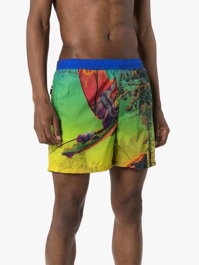 Valentino Dragon At Dawn print swim shorts outlook