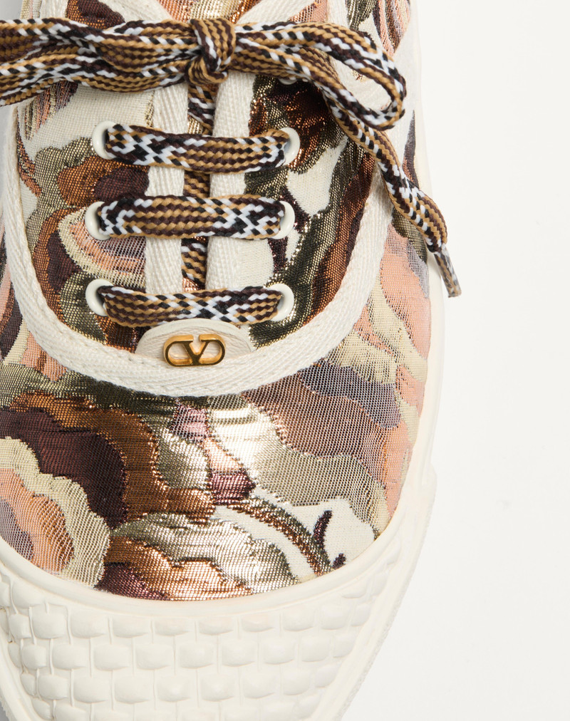 Valentino BAY BY BAY SNEAKERS IN JACQUARD APRES L'HIVER FABRIC outlook