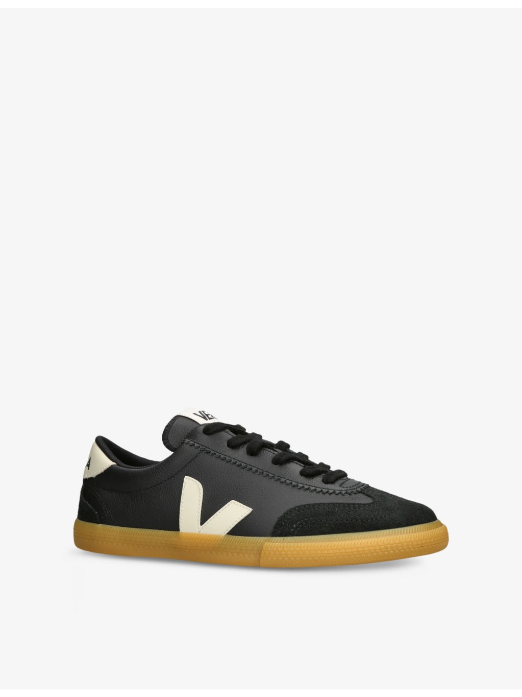 Volley Low-Top Leather Trainers - 3