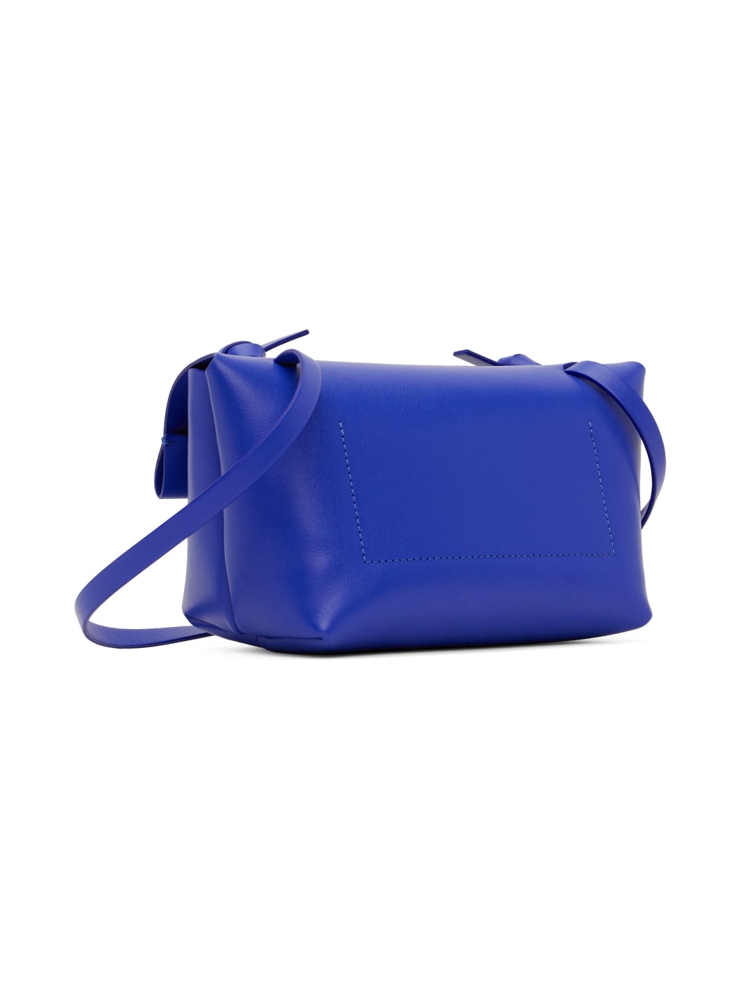 Blue Leather Mini Shoulder Bag - 3
