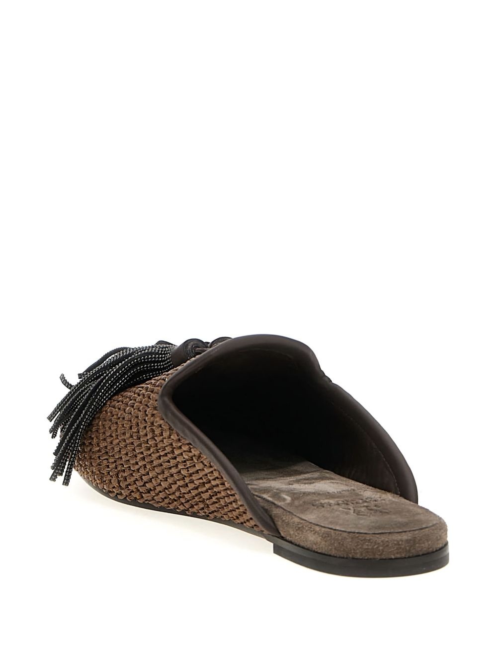 Jewel tassel mules - 3