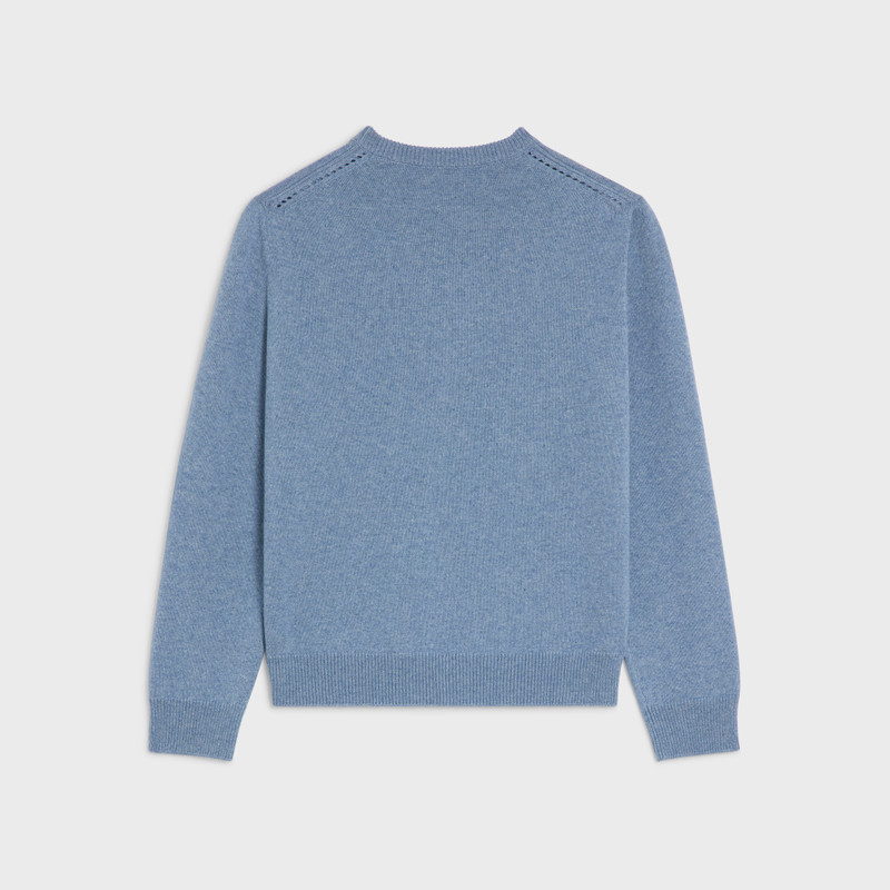 CELINE crew neck sweater in heritage cashmere outlook