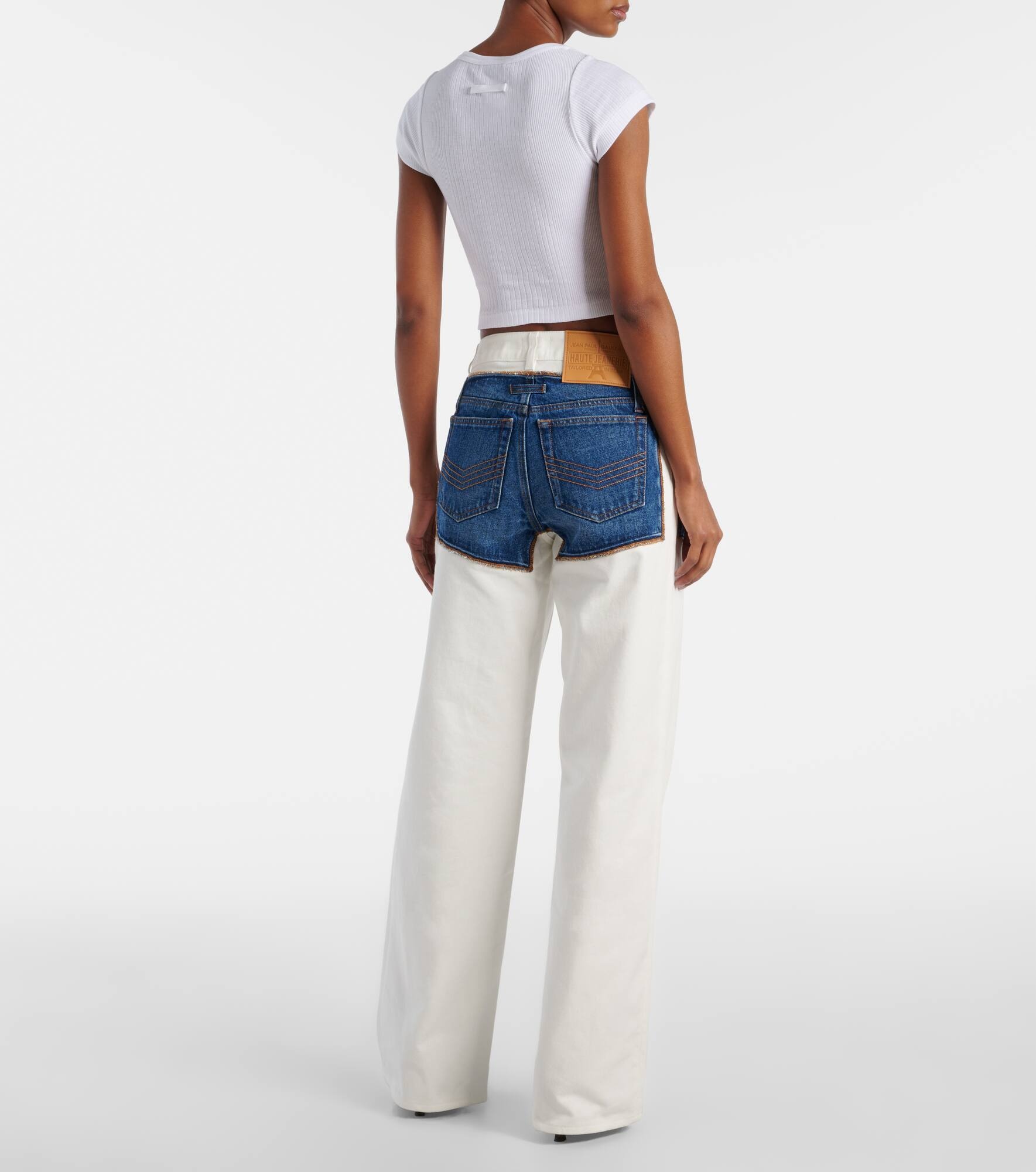 Petit Grand trompe l’oeil straight jeans - 3