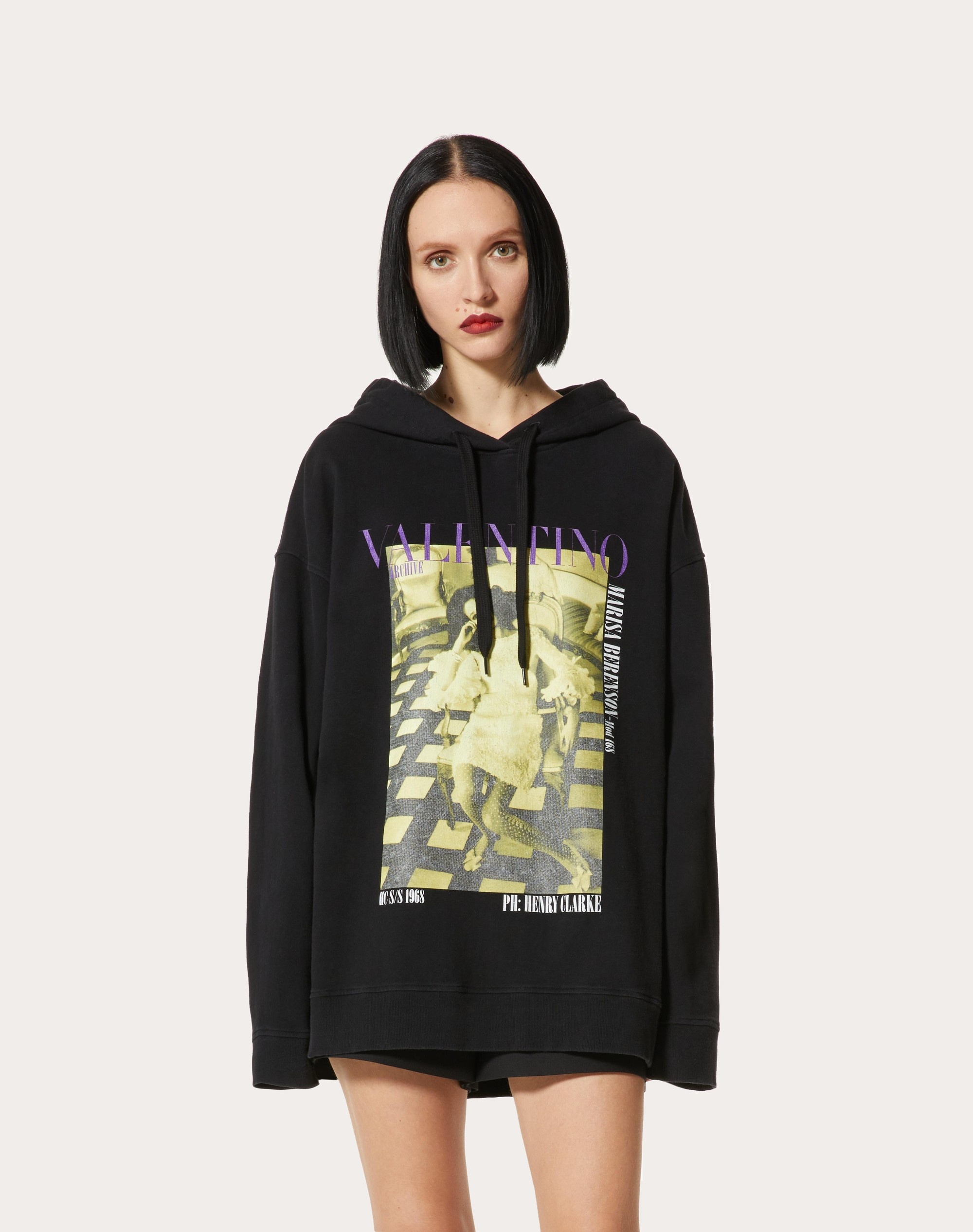 JERSEY SWEATSHIRT WITH VALENTINO ARCHIVE 1968 PRINT - 3