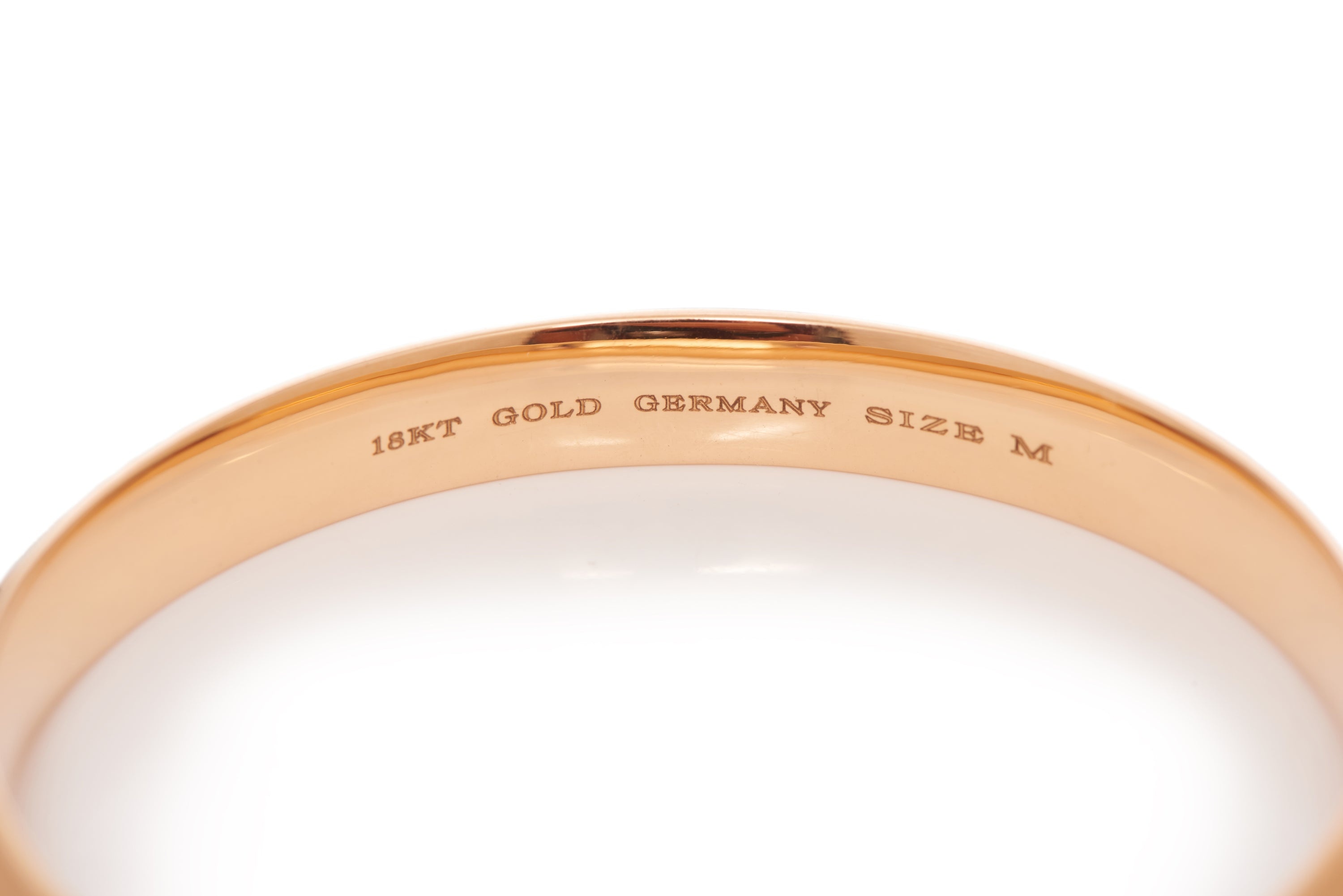 Vitreous Brown Enamel & 18K Gold Bangle - 6