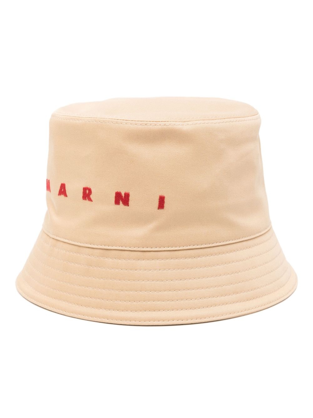 logo-embroidered cotton bucket hat - 1