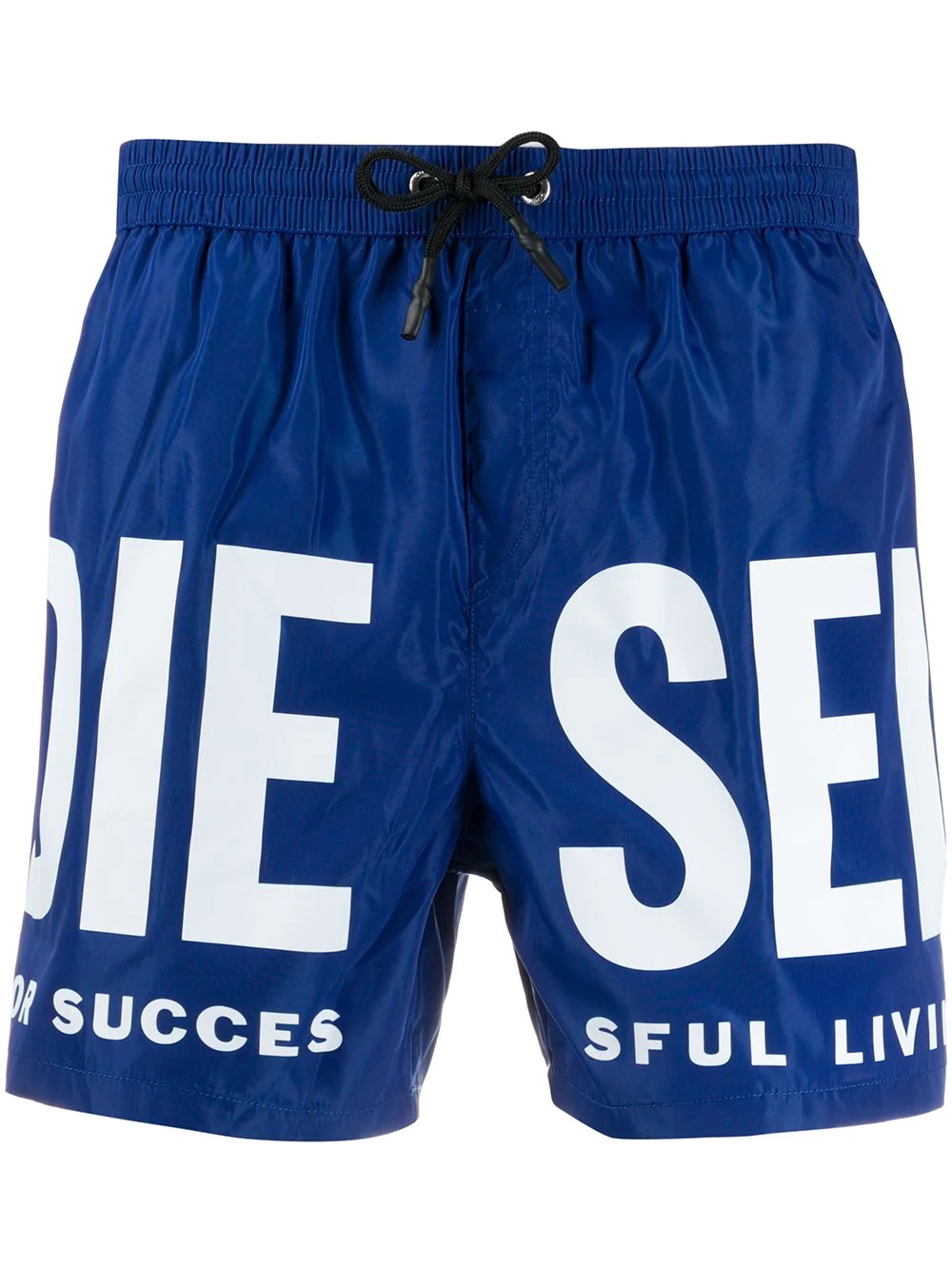 logo print swim shorts - 1