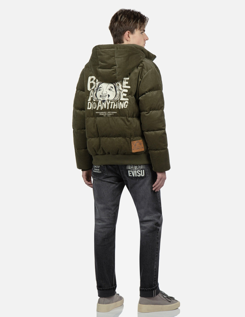 Godhead Embroidery Corduroy Down Jacket 3