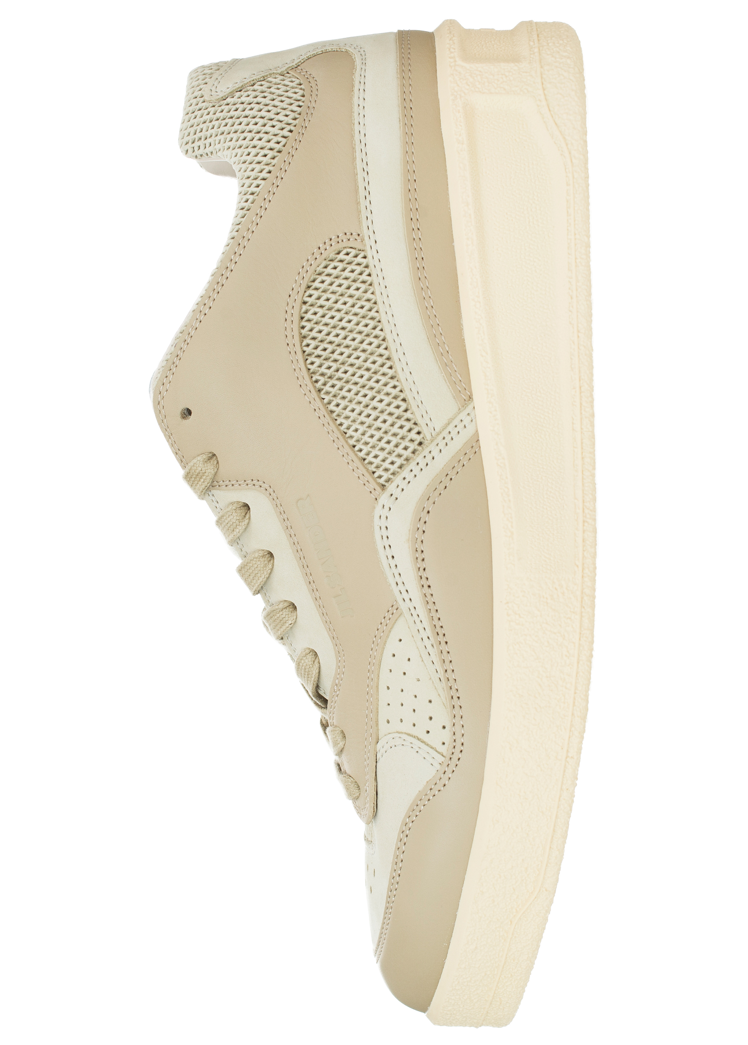 BEIGE LEATHER SNEAKERS - 1
