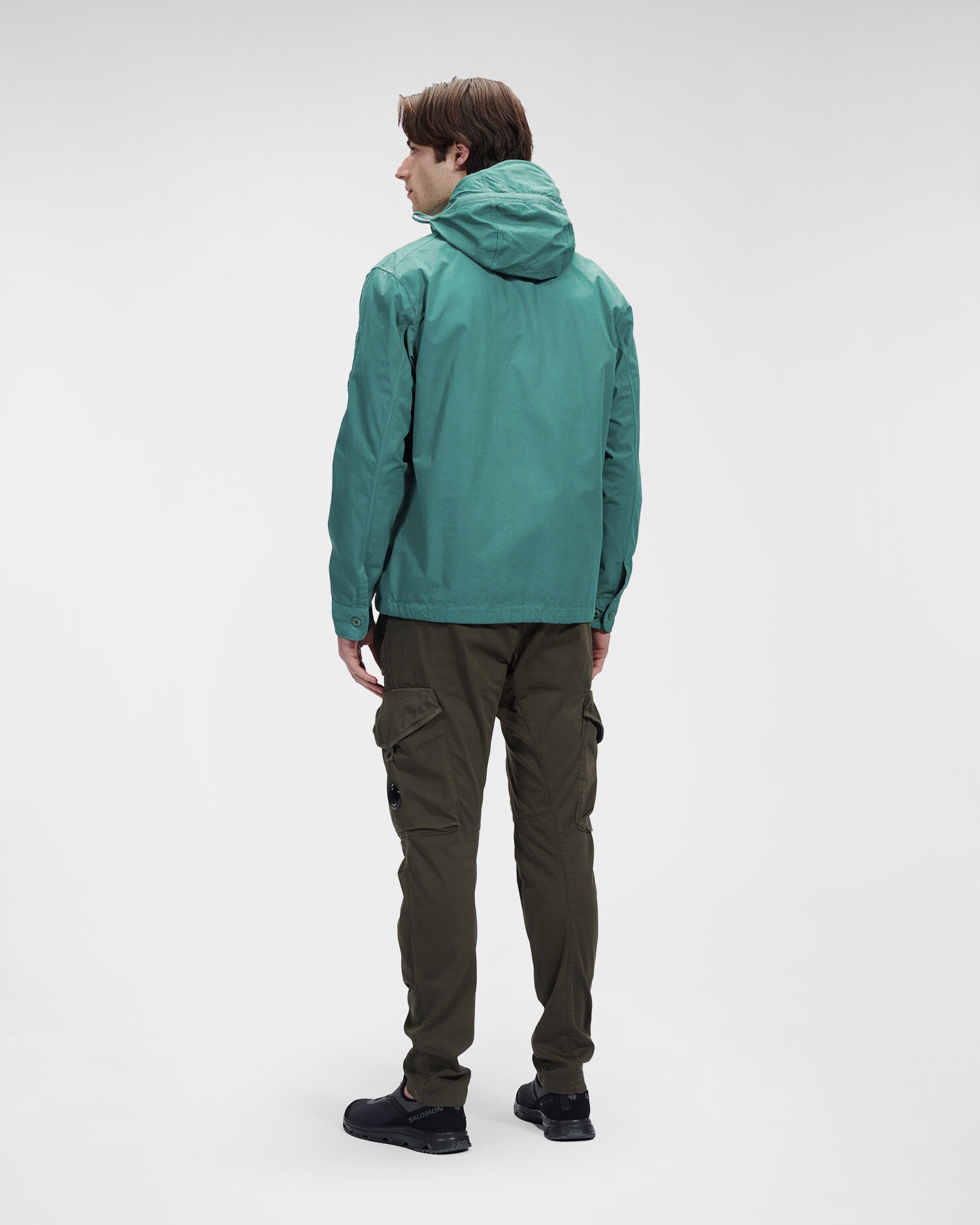 Heavy Popeline Emerized Hooded Shirt - 4