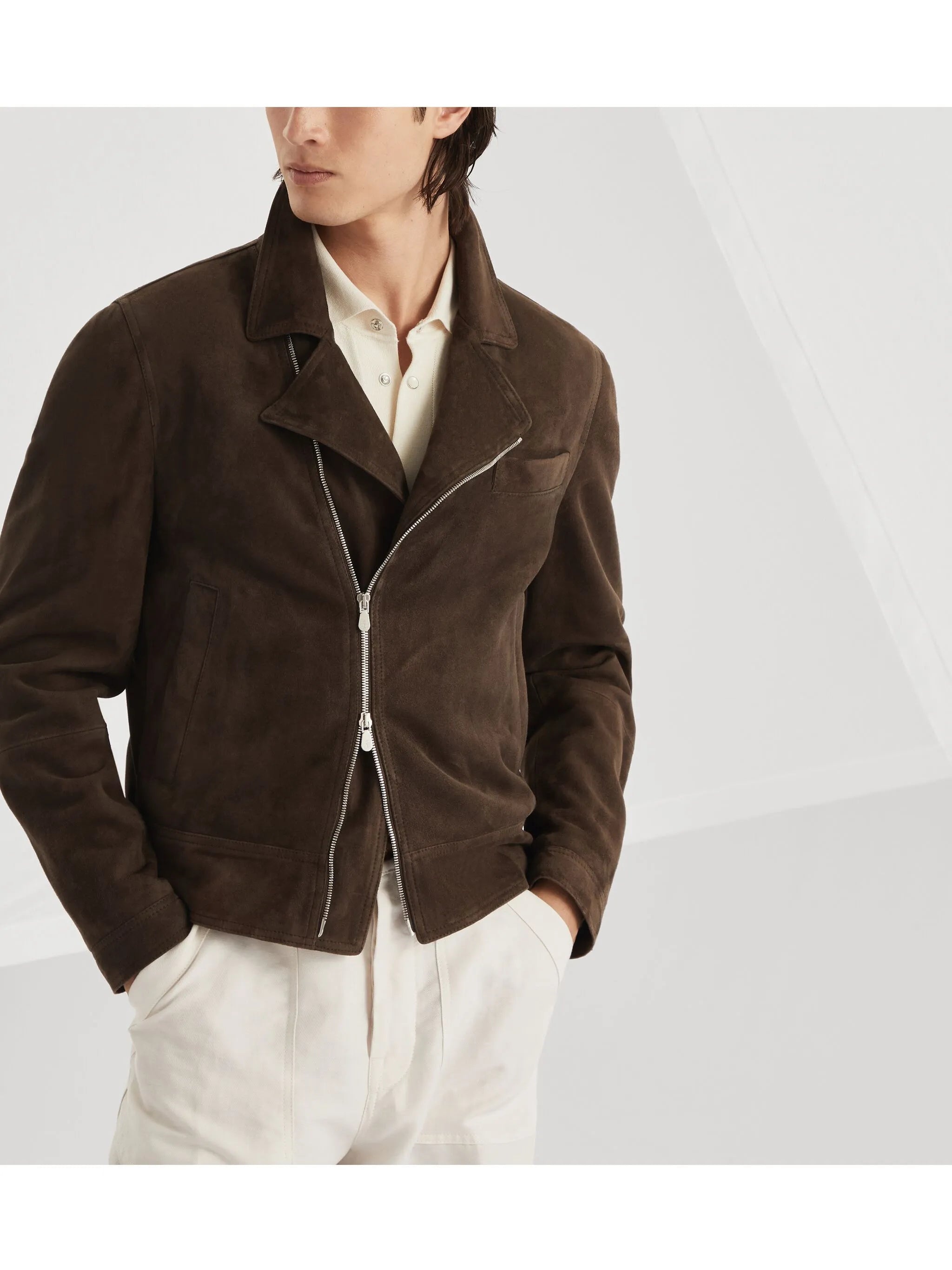 Suede Biker Jacket - 5