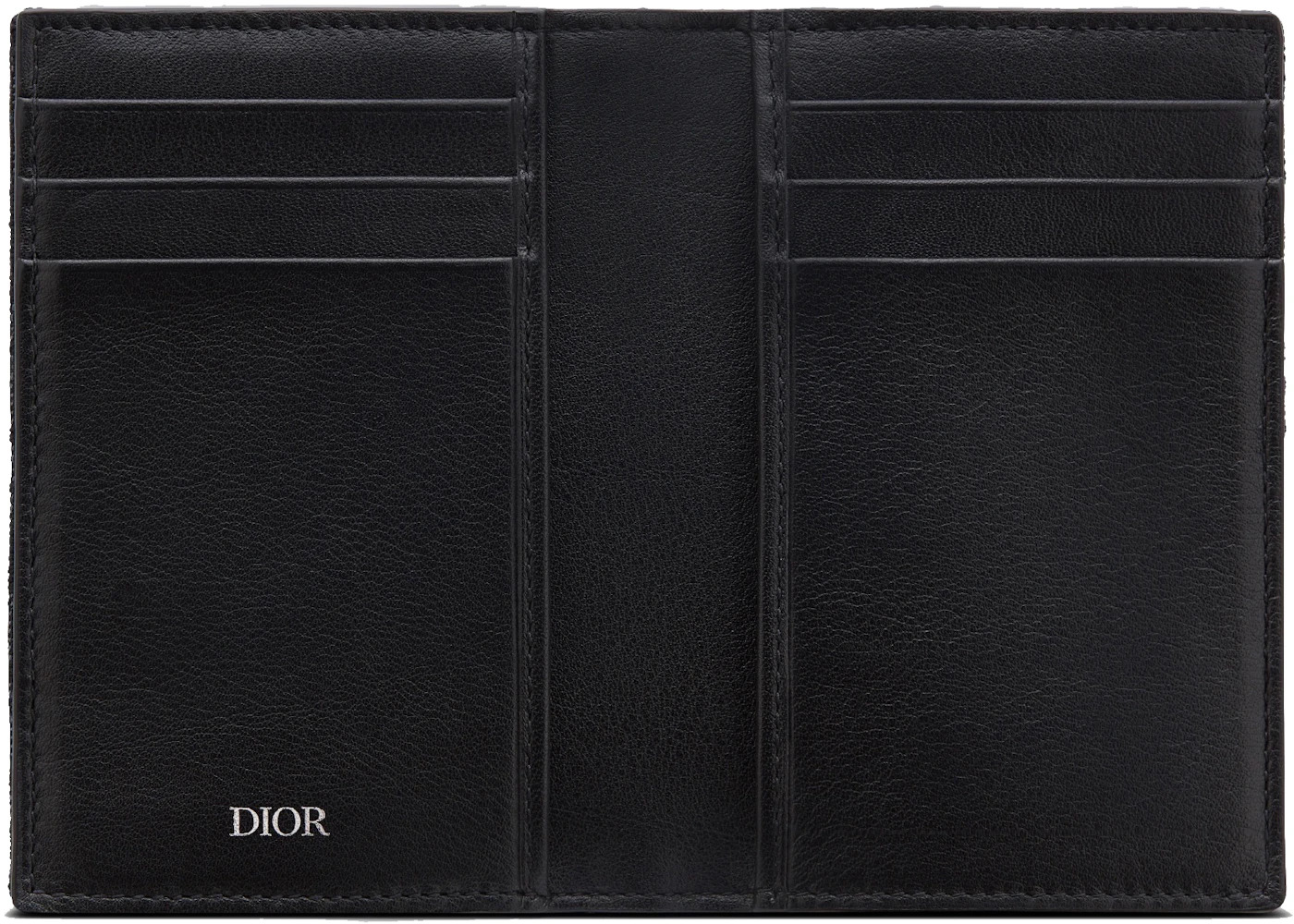 Dior Bi-Fold Card Holder Oblique Jacquard Black - 3