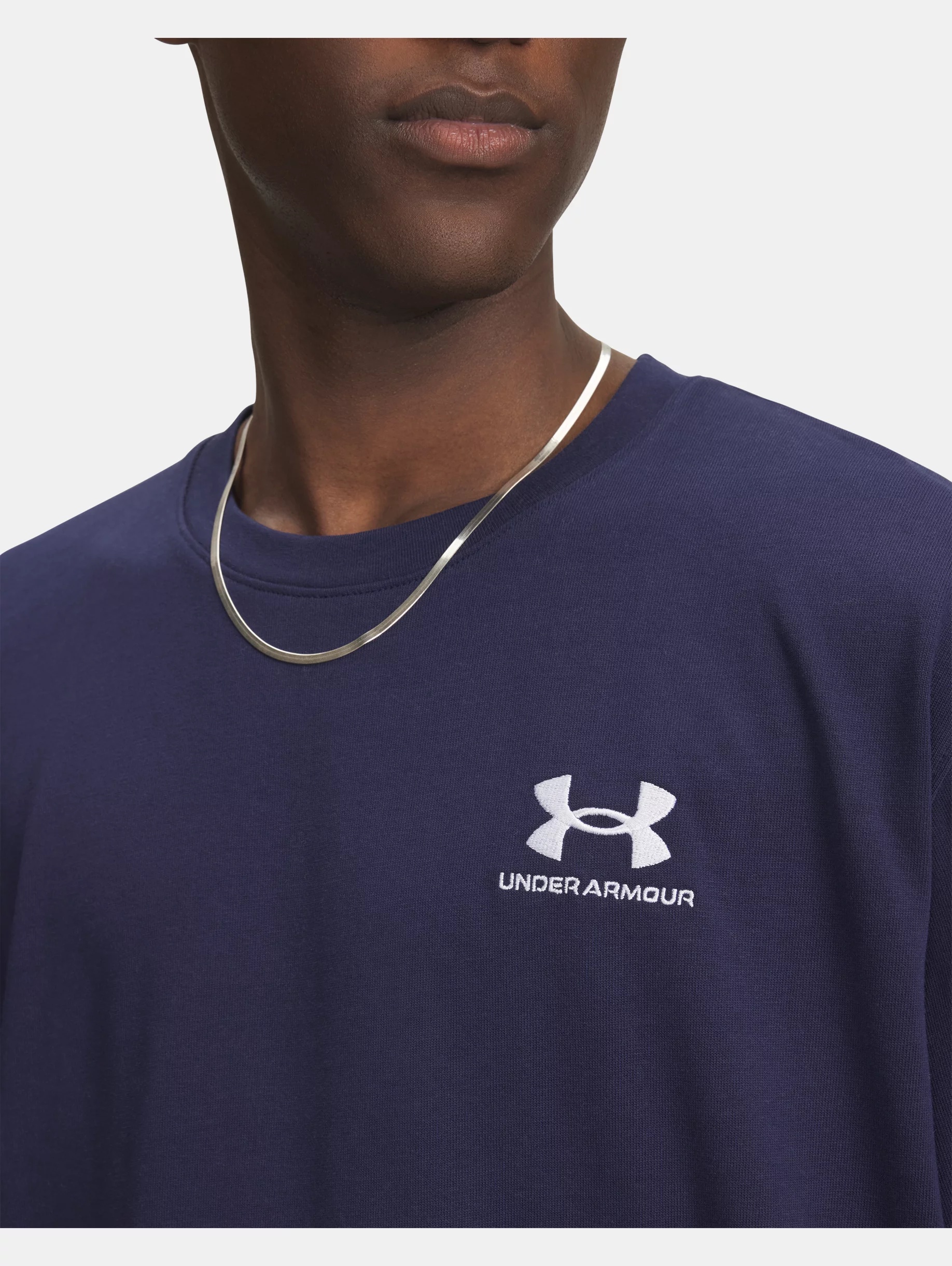 Men's UA Logo Embroidered Heavyweight Short Sleeve - 3