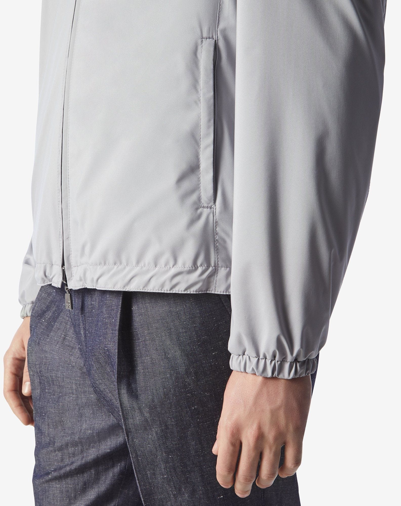 Grey water-repellent reversible jacket - 5