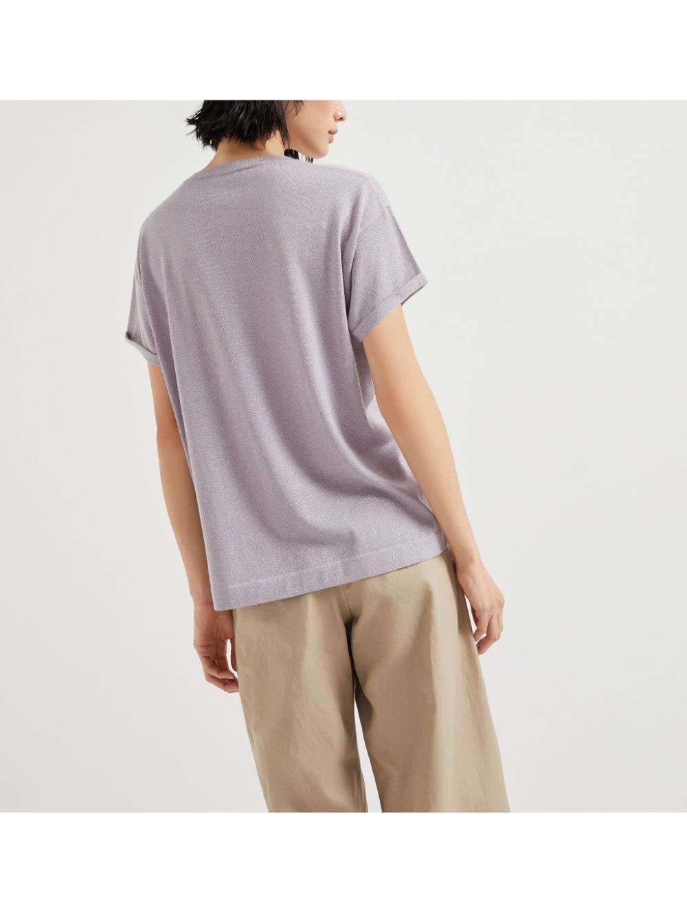 crew-neck knitted top - 4