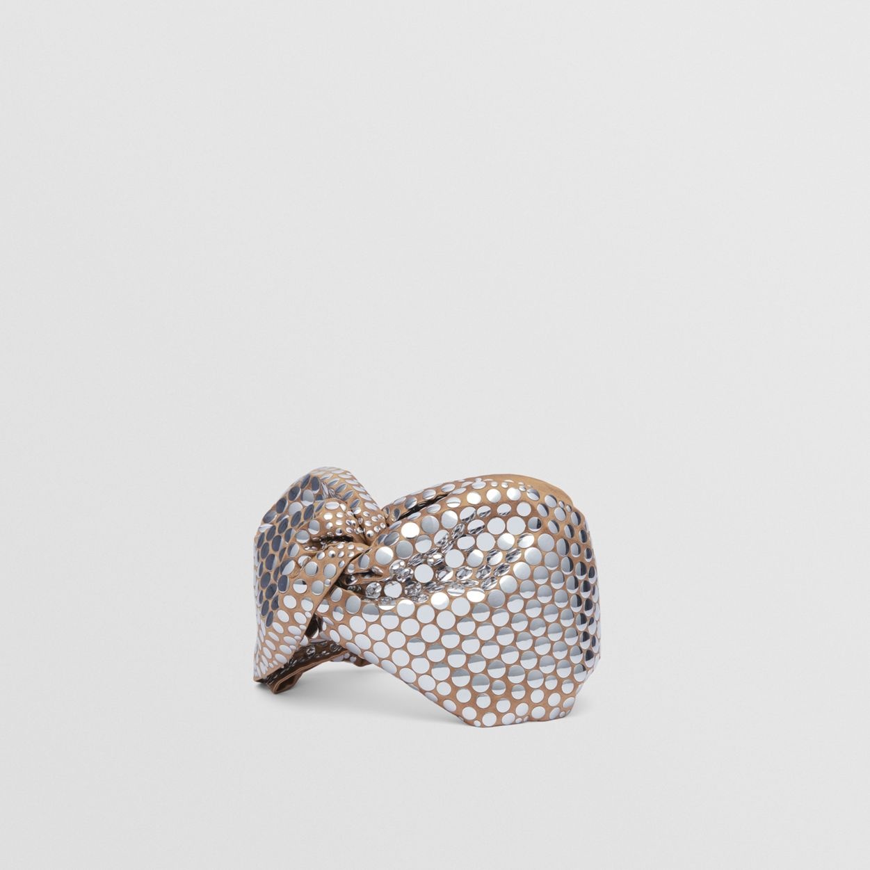 Metallic Paillette-embellished Silk Headband 2