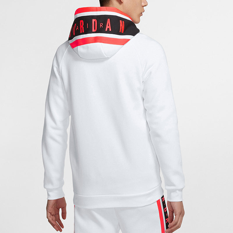 Air Jordan Knit Cozy Breathable Athleisure Casual Sports Fleece Lined Jacket White BQ5650-100 - 5